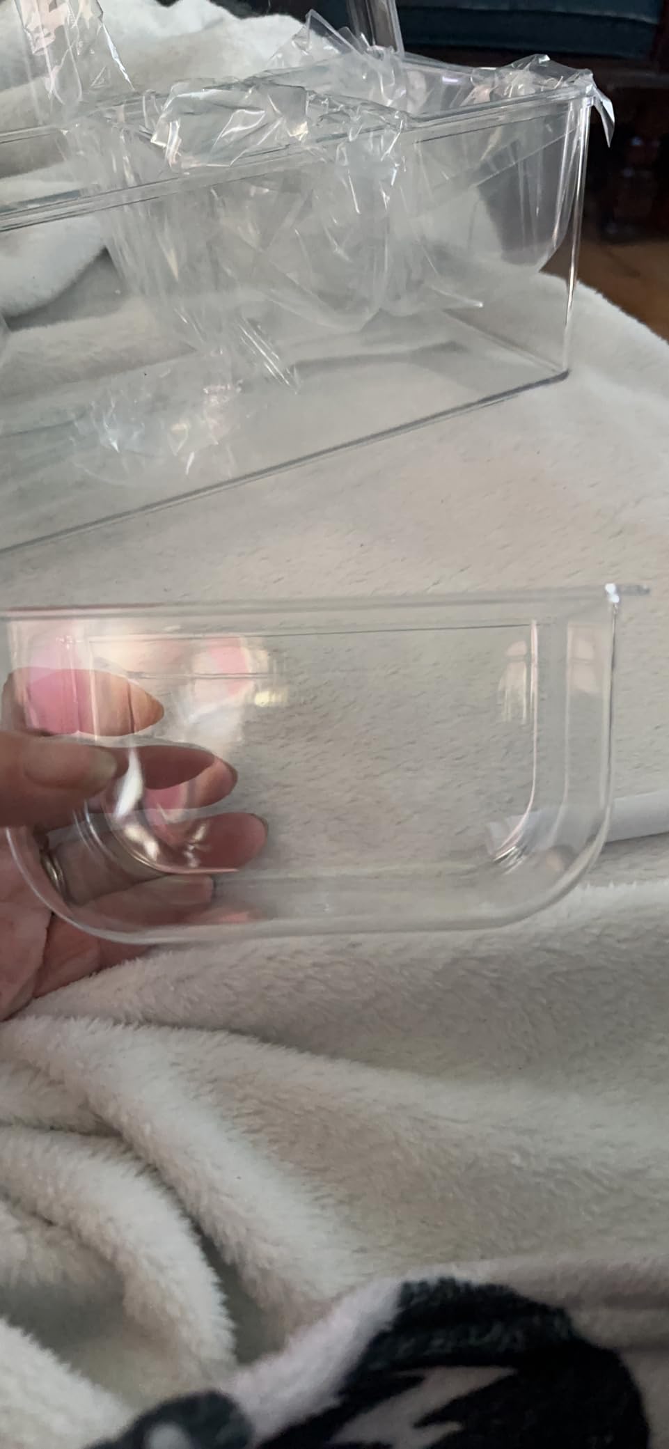 Chilled Condiment Server Tray, Bar Fruit Caddy with Lid and 5 Removable Compartments, Clear Ice Condiment Serving Tray for Party, Toppings Bar Container, Garnish customer photo 1