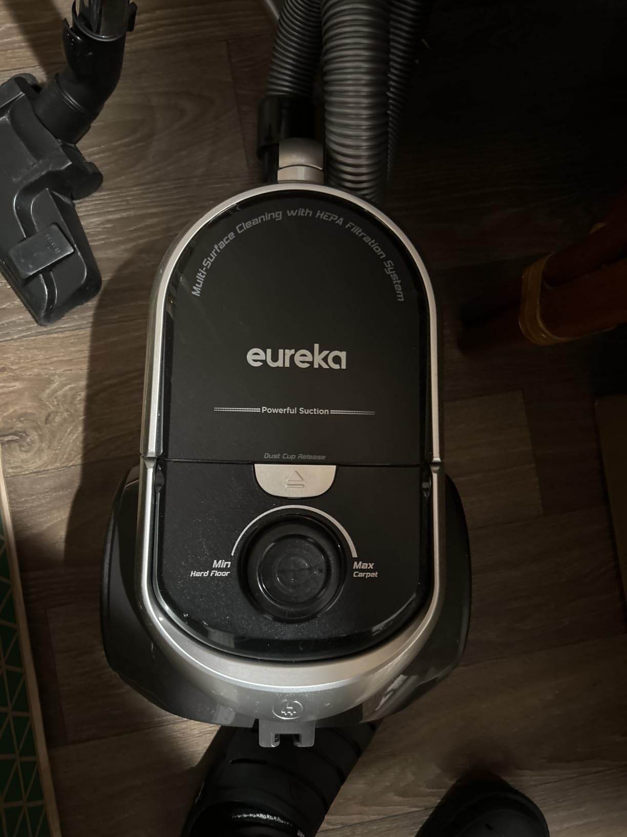 Eureka Bagless Canister Vacuum Cleaner, Vacuum for Hardwood Floor, Carpet | NEN180 WhirlWind, Lightweight, 1000W, ≤82 dBA. HEPA, Auto Cord Rewind, 2-in-1 Vac for Hard Floors, Carpets, & Pet Hair customer photo 1