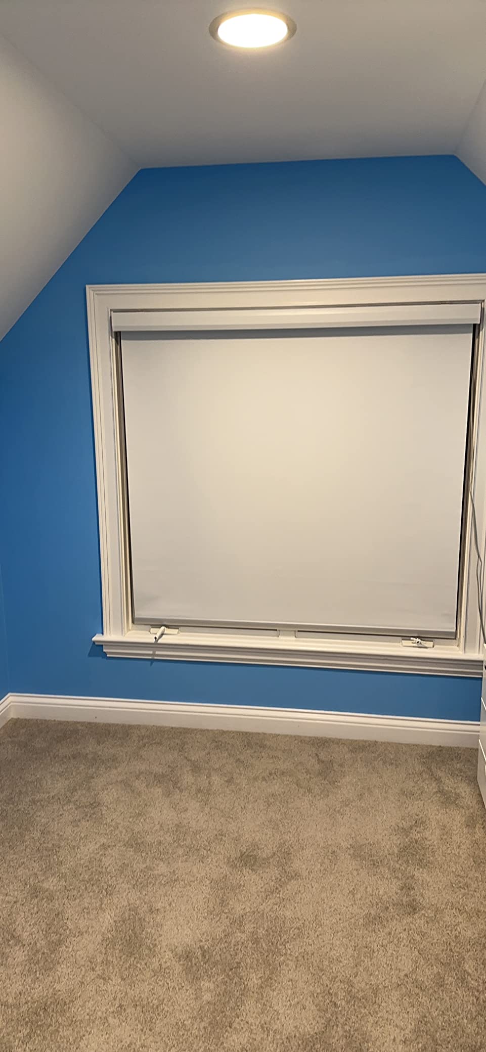 Graywind Smart Blackout Roller Shades Work with Alexa Google WiFi Hardwired Triple Weaved Fabric Motorized Blinds Remote Window Shades, Custom Size (Light Coffee) customer photo 2
