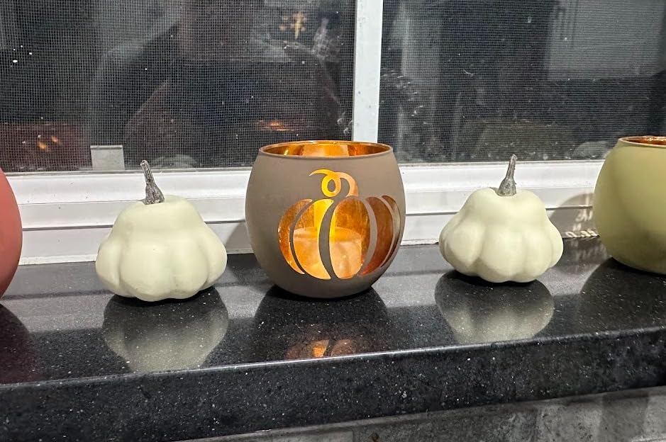 Thanksgiving Votive Candle Holder Set of 6 for Fall Table Centerpiece Decor customer photo 1