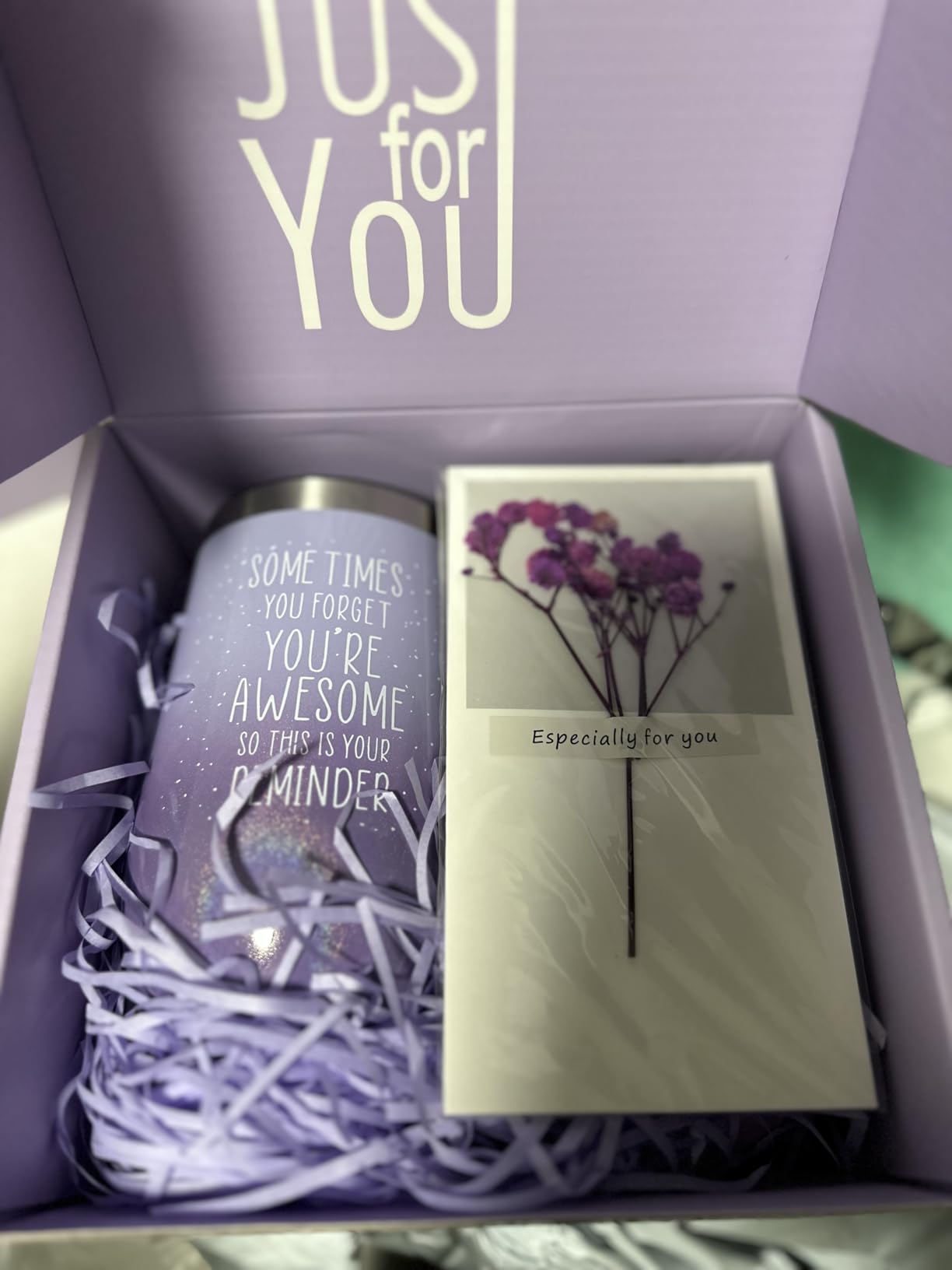 Gifts for Women, Mom, Wife, Girlfriend, Sister, Her - Happy Birthday, Christmas, Valentine's Day, Mothers Day Gifts - Lavender Spa Gift Basket Set customer photo 2