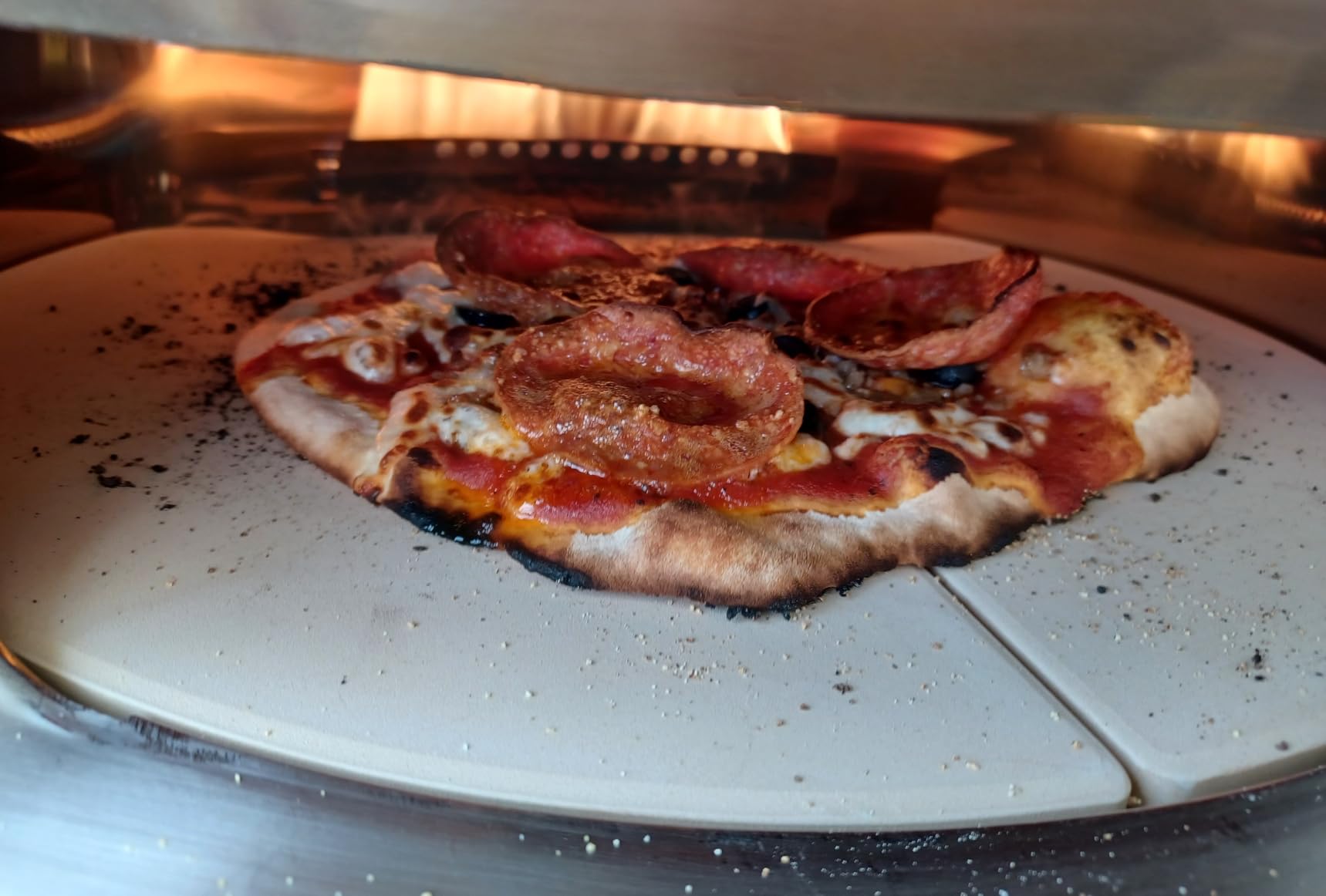 Solo Stove Pi Prime Propane Pizza Oven | Portable Outdoor Gas Pizza Oven | Cordierite Pizza Stone, Demi-Dome Heating, 13