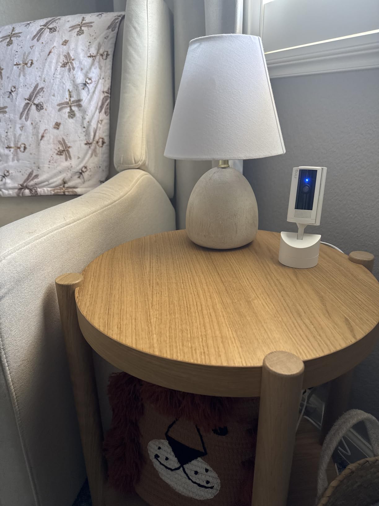 Ring Pan-Tilt Indoor Cam (newest model), See all around your home or business with 360° pan coverage, HD video, plus Two-Way Talk, White customer photo 1