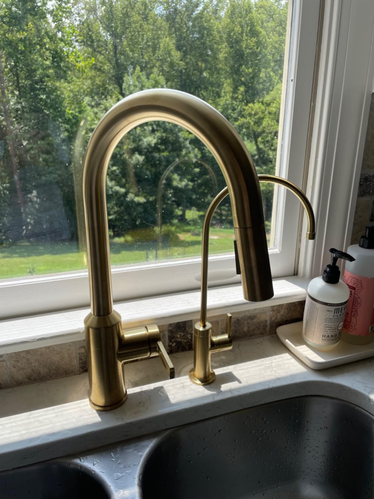KRAUS Oletto Touchless Sensor Pull-Down Single Handle Kitchen Faucet in Spot-Free Stainless Steel, KSF-2830SFS customer photo 2