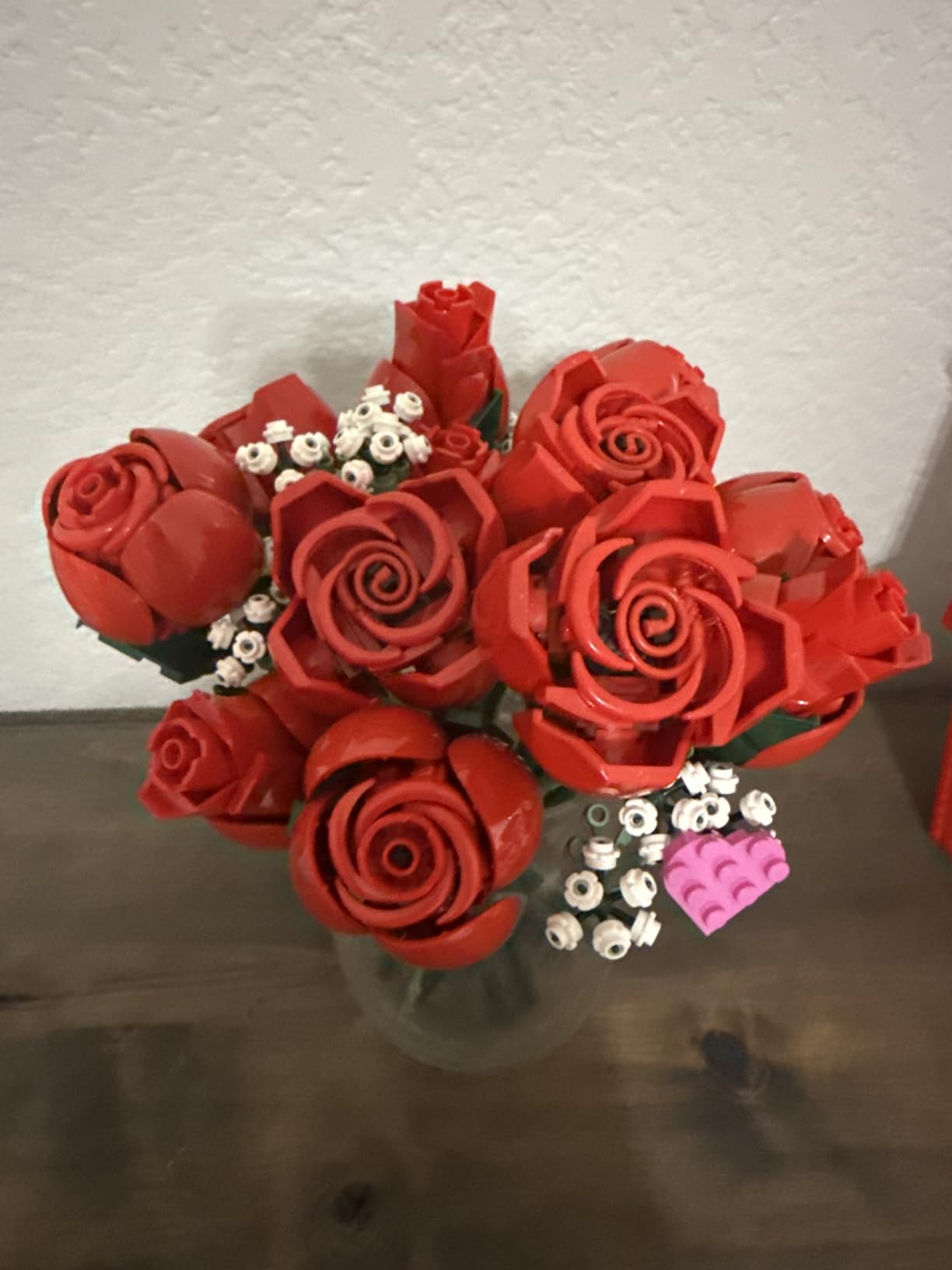LEGO Botanicals Bouquet of Roses Artificial Flowers - Fake Red Roses Building Set for Adults, Ages 18+ - Gifts for Birthdays for Her - Home Decor for Table Display - 10328 customer photo 2
