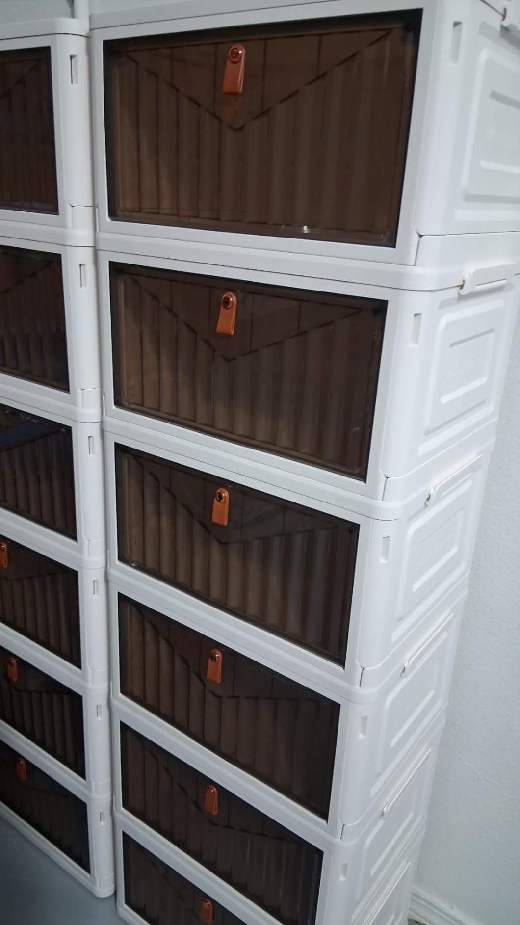 Wise Oannes Closet Organizers and storage, Storage cabinet with Wheels | Stackable Storage Bins with Wheels, Collapsible and Folds flat design to saves space customer photo 2