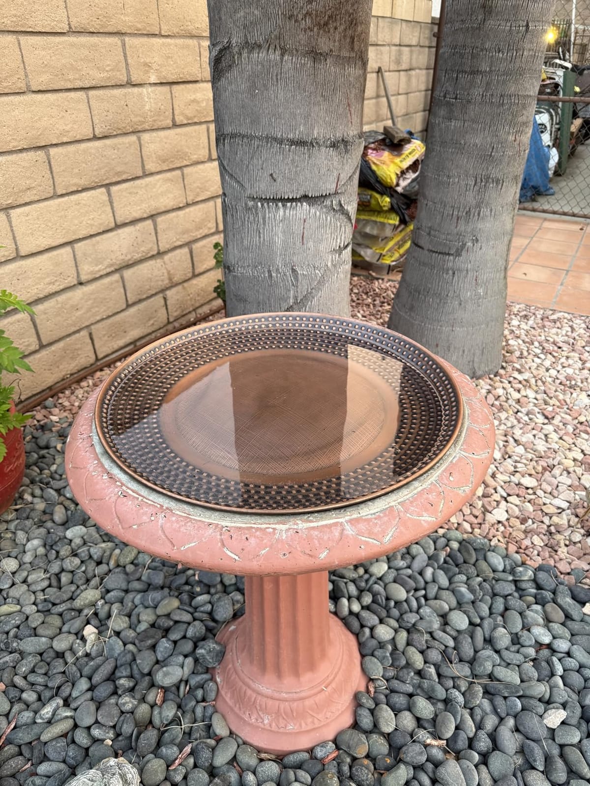 Bird Bath Basin Only, Water Fountain for Outside Backyard, Outdoor, Patio, Garden, Birdbath Gift for Bird Lovers Watchers, Large 20