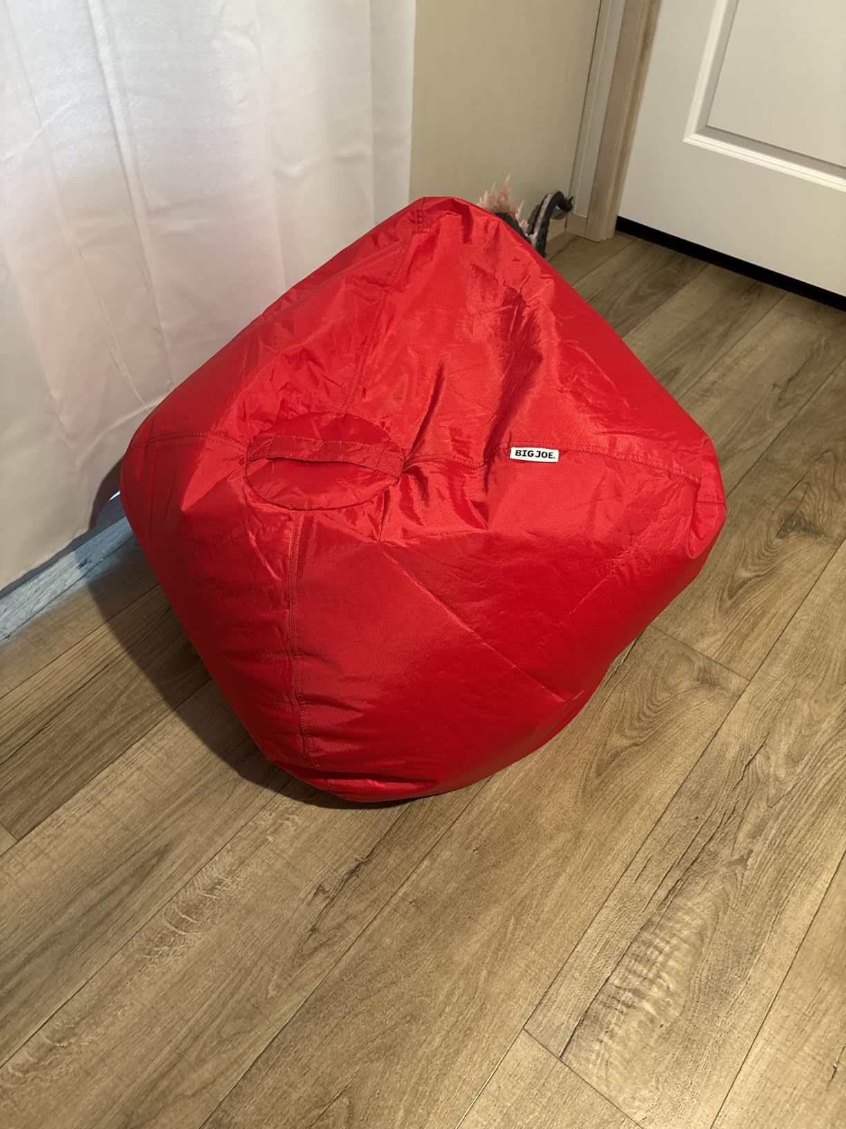 Big Joe Classic Bean Bag Chair for Kids Bedroom and Reading Nook, Easy-Clean Navy, Durable Nylon Polyester Blend, 2 feet Refillable customer photo 2
