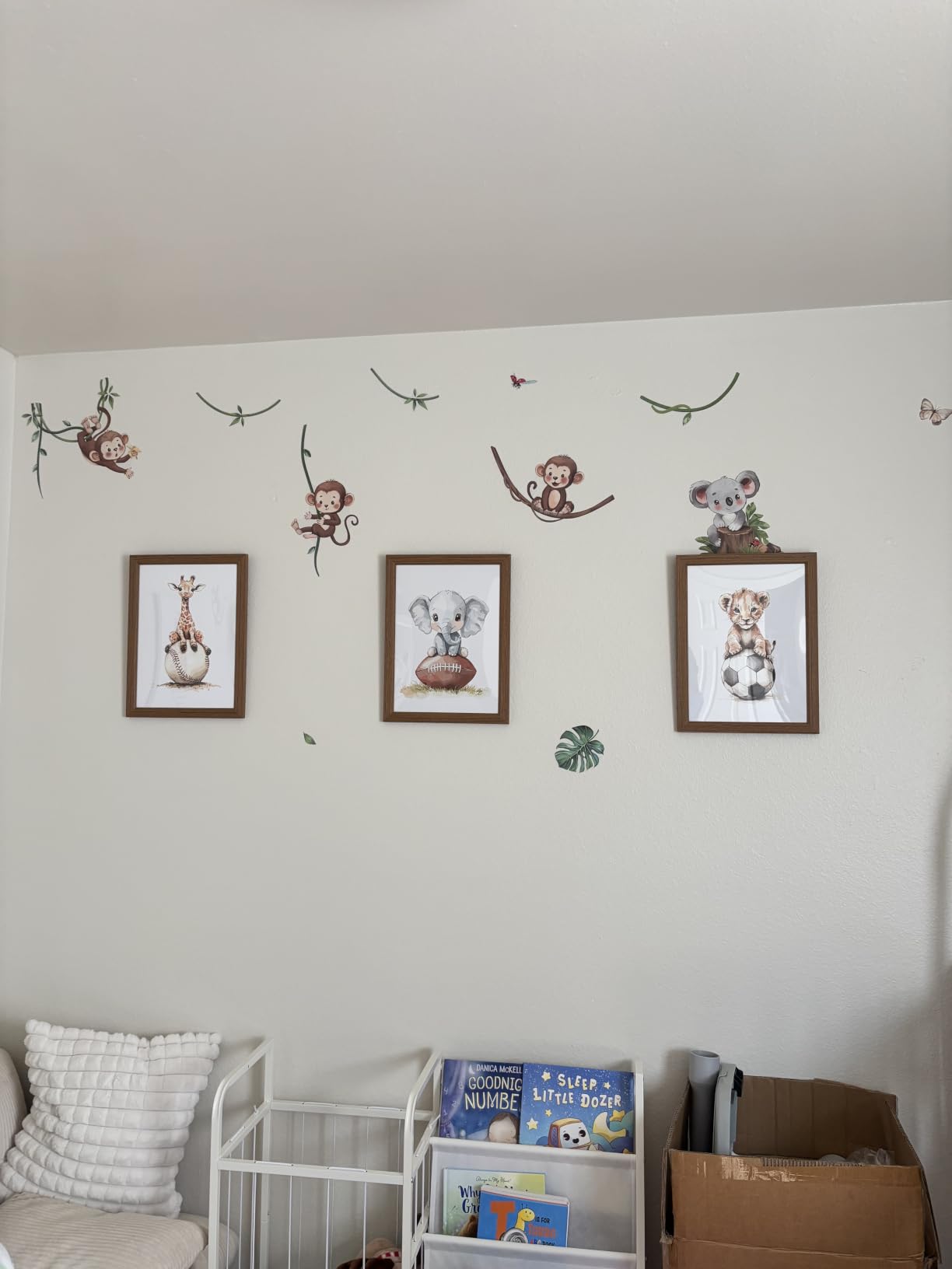 decalmile Jungle Animals Tree Elephant Wall Decals Stickers Nursery Decor | Peel and Stick Decals for Walls, DIY Wall Art Stickers, Removable & Wall-Safe, Vibrant Colors Wall Decor customer photo 2