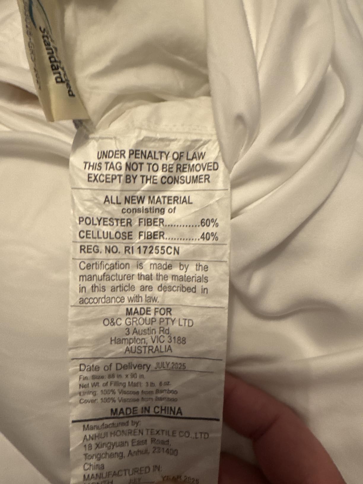 Olive + Crate Bamboo Comforter - Queen Size Duvet Insert, 88