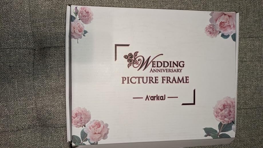 50th Anniversary Picture Frame for Parents, 1-99 Years Then & Now Anniversary Frame, Gift for Couple, Husband and Wife, Wedding Keepsake with Number Inserts customer photo 1