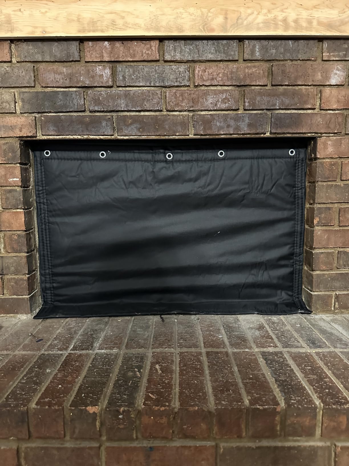 CADARA Fireplace Blocker Blanket Stops Heat Loss, Magnetic Fireplace Draft Stopper customer photo 2