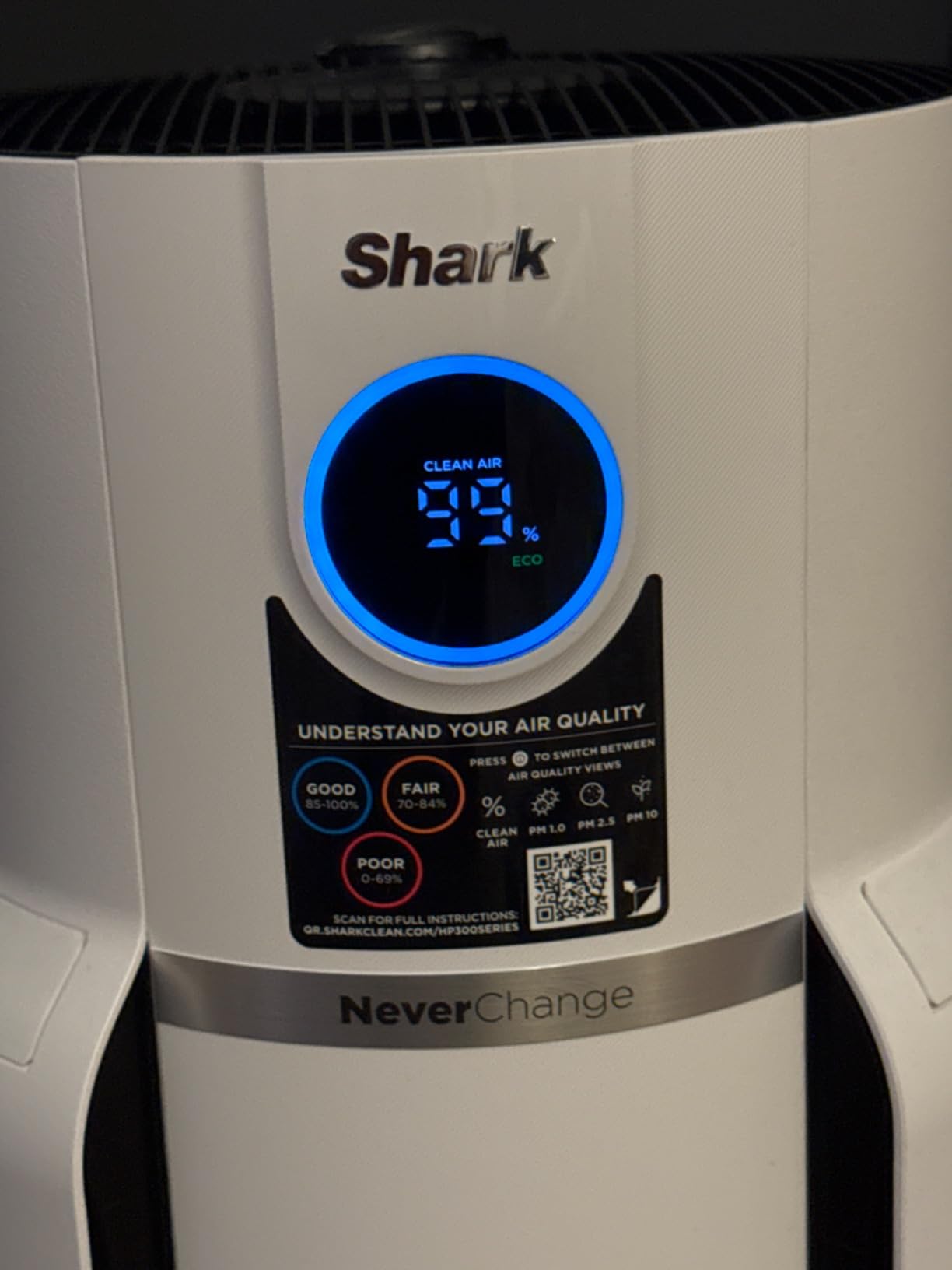 Shark NeverChange Air Purifier, HP152, Charcoal | For Home, Large Room, HEPA-Exceeding Filter with Odor Neutralizer, Captures Pollutants, Pet Dander, Dust, Smoke, and More customer photo 2