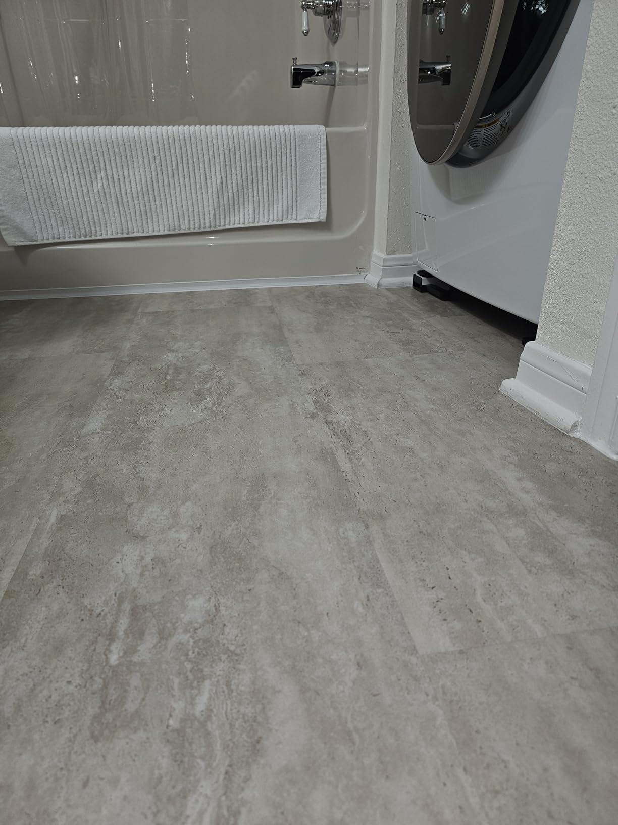 Lucida Surfaces Luxury Vinyl Flooring | Stone Look Tiles | Interlocking Flooring | DIY Friendly | MaxCore Terra | 16 sqft | 12