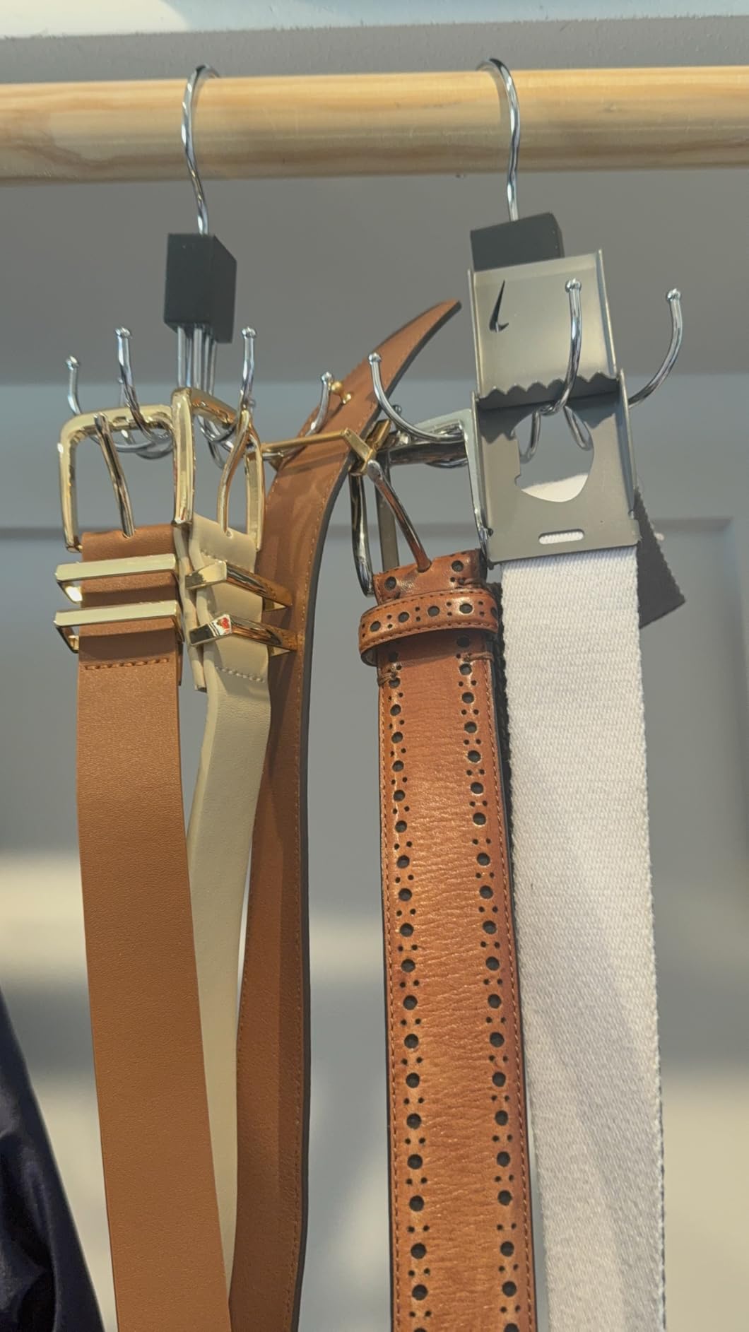 Belt Hanger, 2PCS Belt Organizer for Closet 360° Rotatable | Max 48 Belt Storage Rack Space Saving Closet Organizers and Storage for Belt, Bra, Tank Top, Tie, Scarf, Purse customer photo 1
