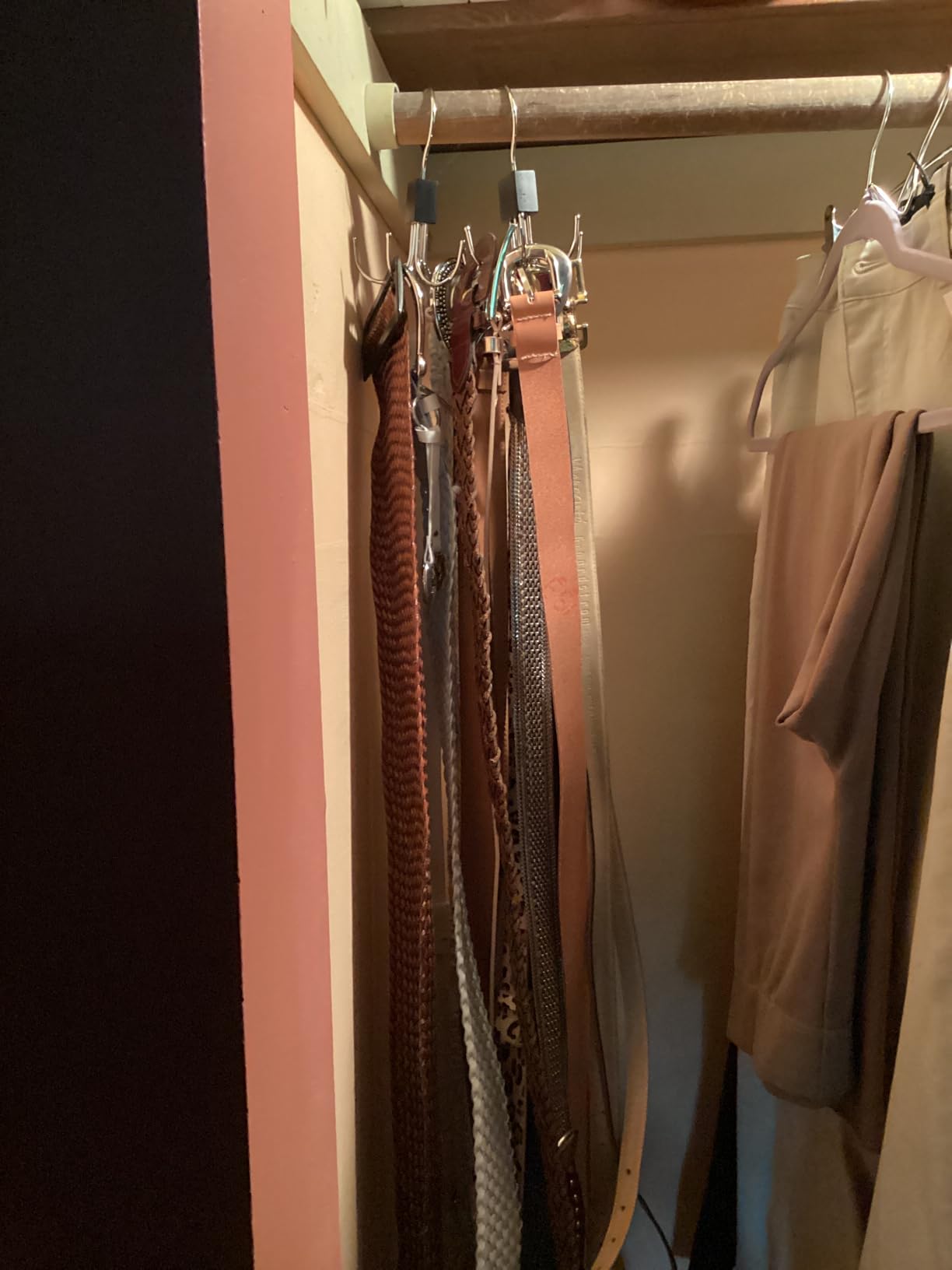 Belt Hanger, 2PCS Belt Organizer for Closet 360° Rotatable | Max 48 Belt Storage Rack Space Saving Closet Organizers and Storage for Belt, Bra, Tank Top, Tie, Scarf, Purse customer photo 2