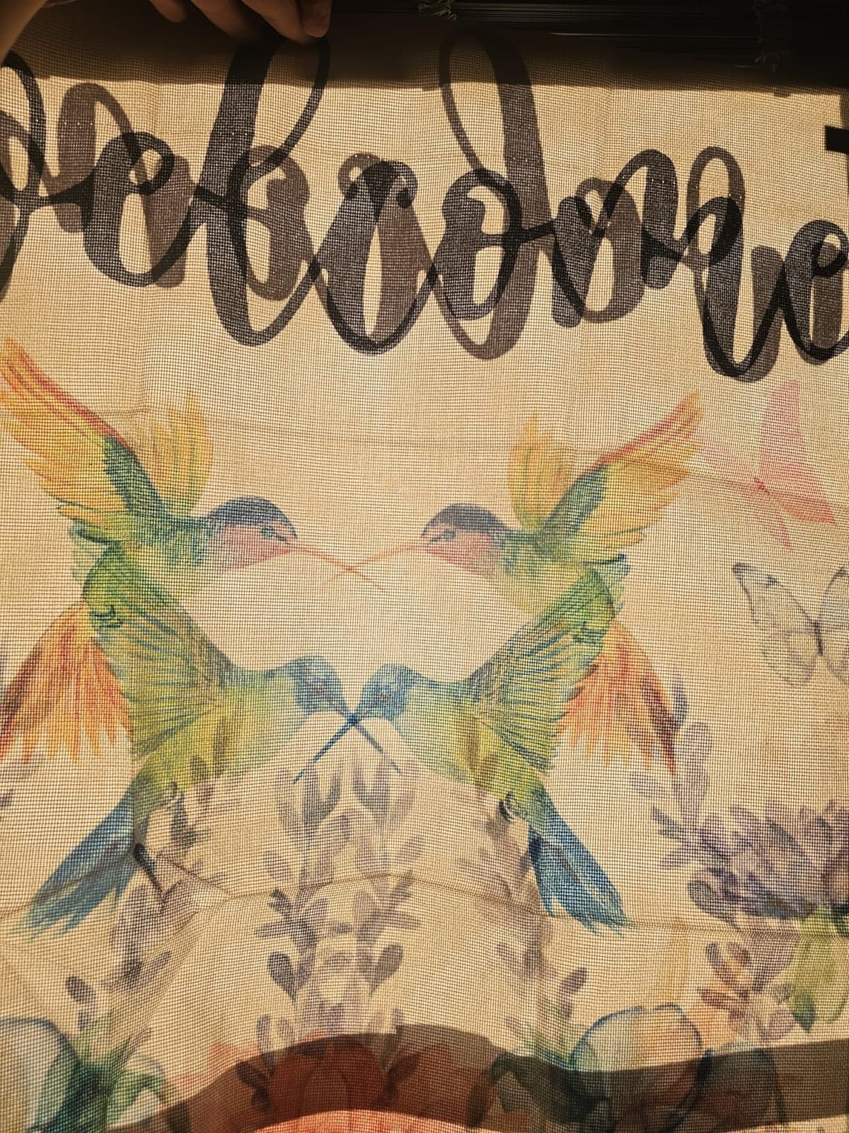 AVOIN colorlife Welcome Hummingbird Spring Flowers Garden Flag 12x18 Inch | Double Sided, Weather & Fade Resistant, Yard Outdoor Decoration, for Outside customer photo 2