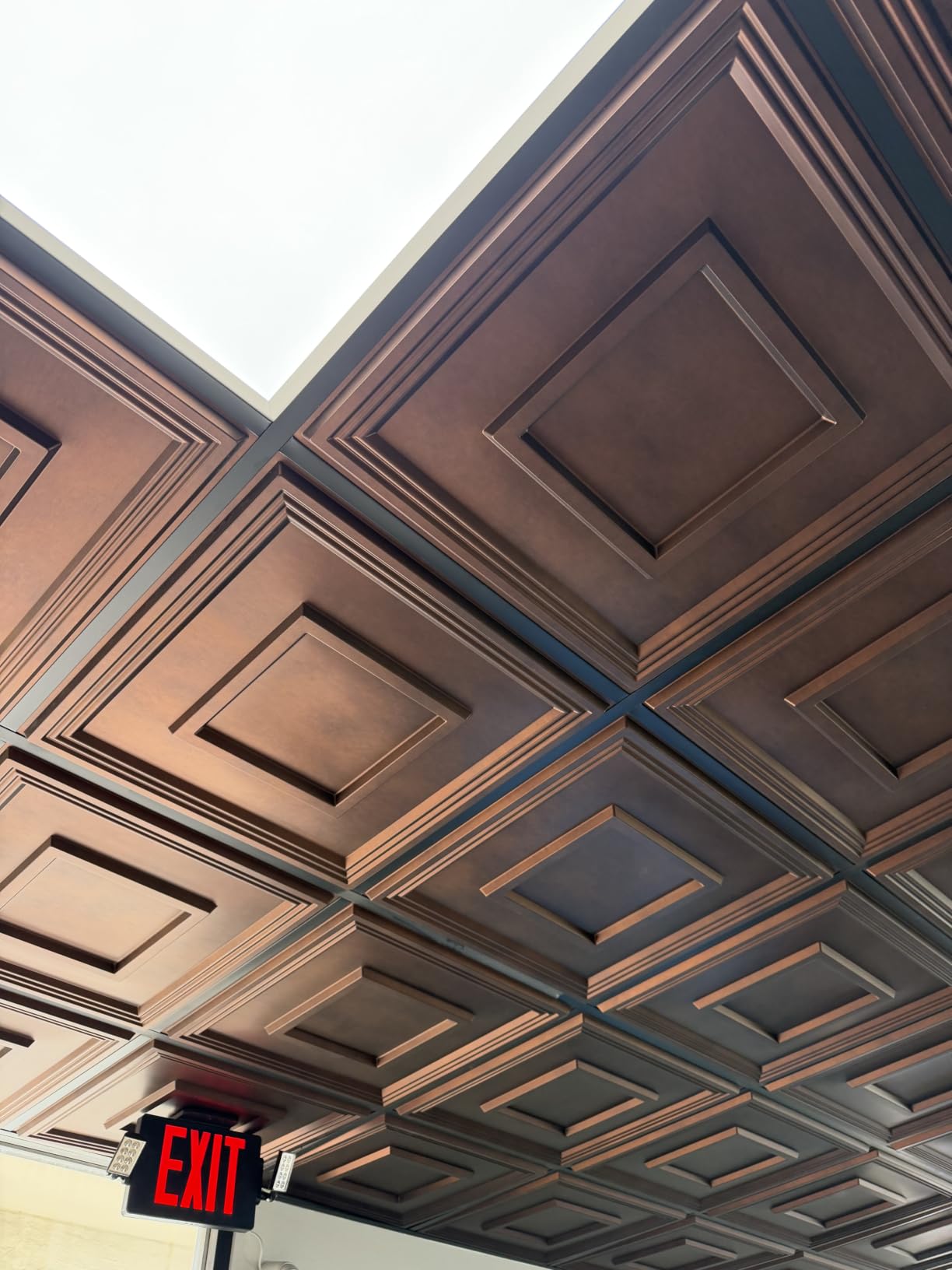 STICKGOO PVC Ceiling Tiles, 2'x2' Glue Up Ceiling Panel White to Prevent Breakage Cover 48 Sq. Ft, Pack of 12 Tiles customer photo 1