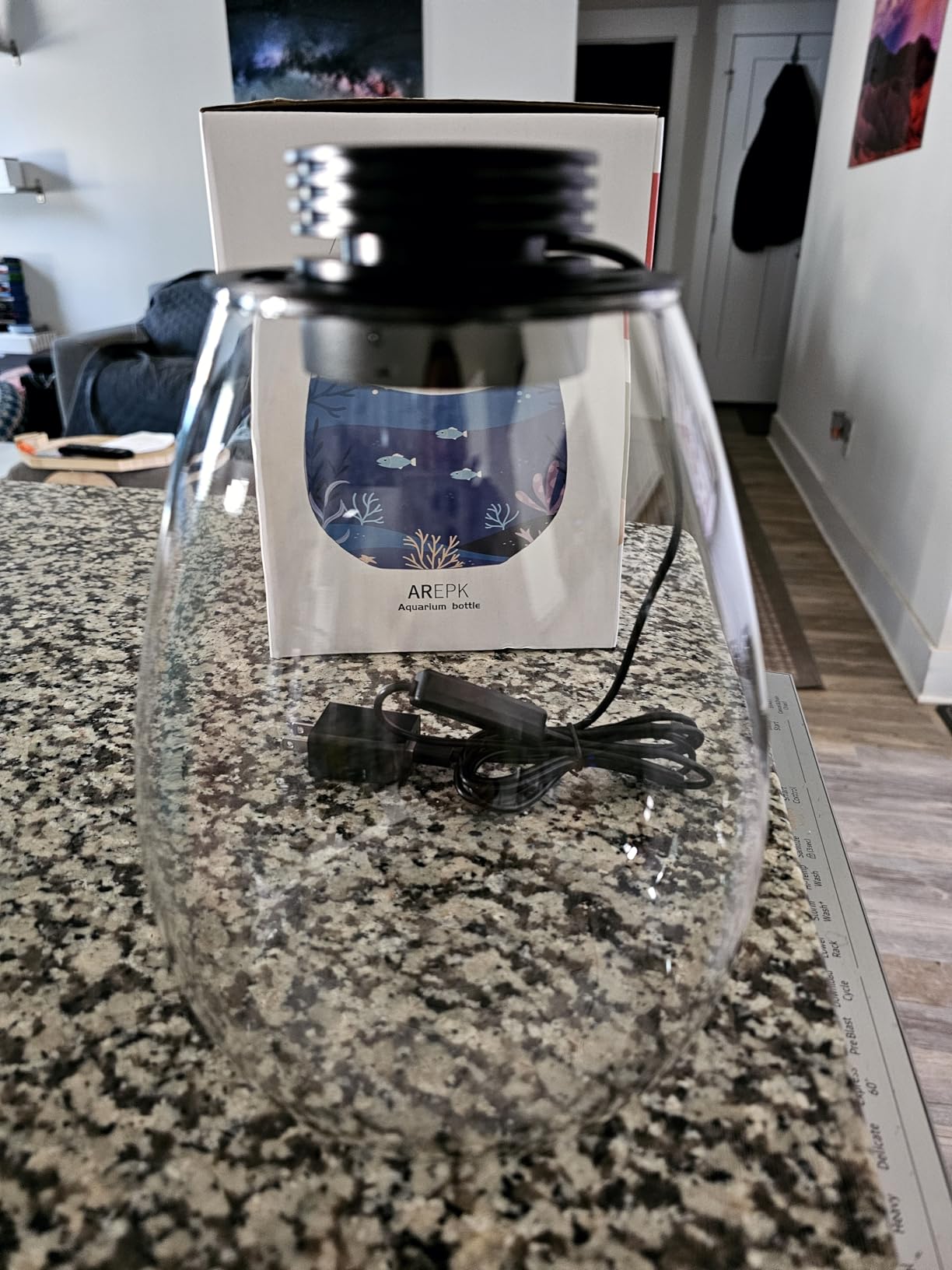 Desktop Glass Plant Terrarium with Grow Light for Carnivorous Plants & Moss | H 7.8 x D 6.7 in; Timer Auto On/Off; For Succulents, Mini Plants and Betta Tanks; Indoor Decor for Home or Office; Gifts customer photo 2