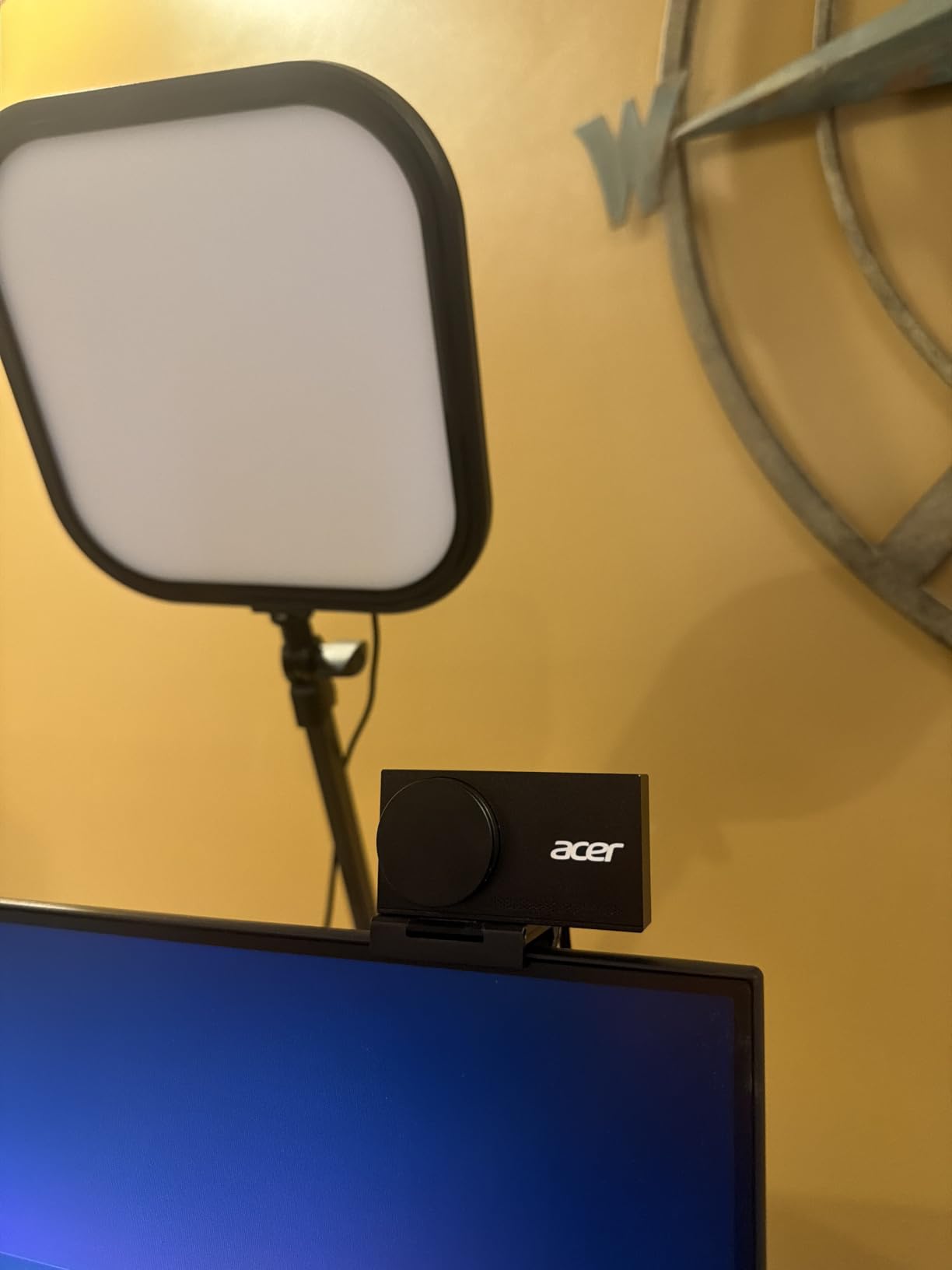 Acer 4K Webcam for PC/Mac with All-Metal Unibody Sculpted, Sony 1/2