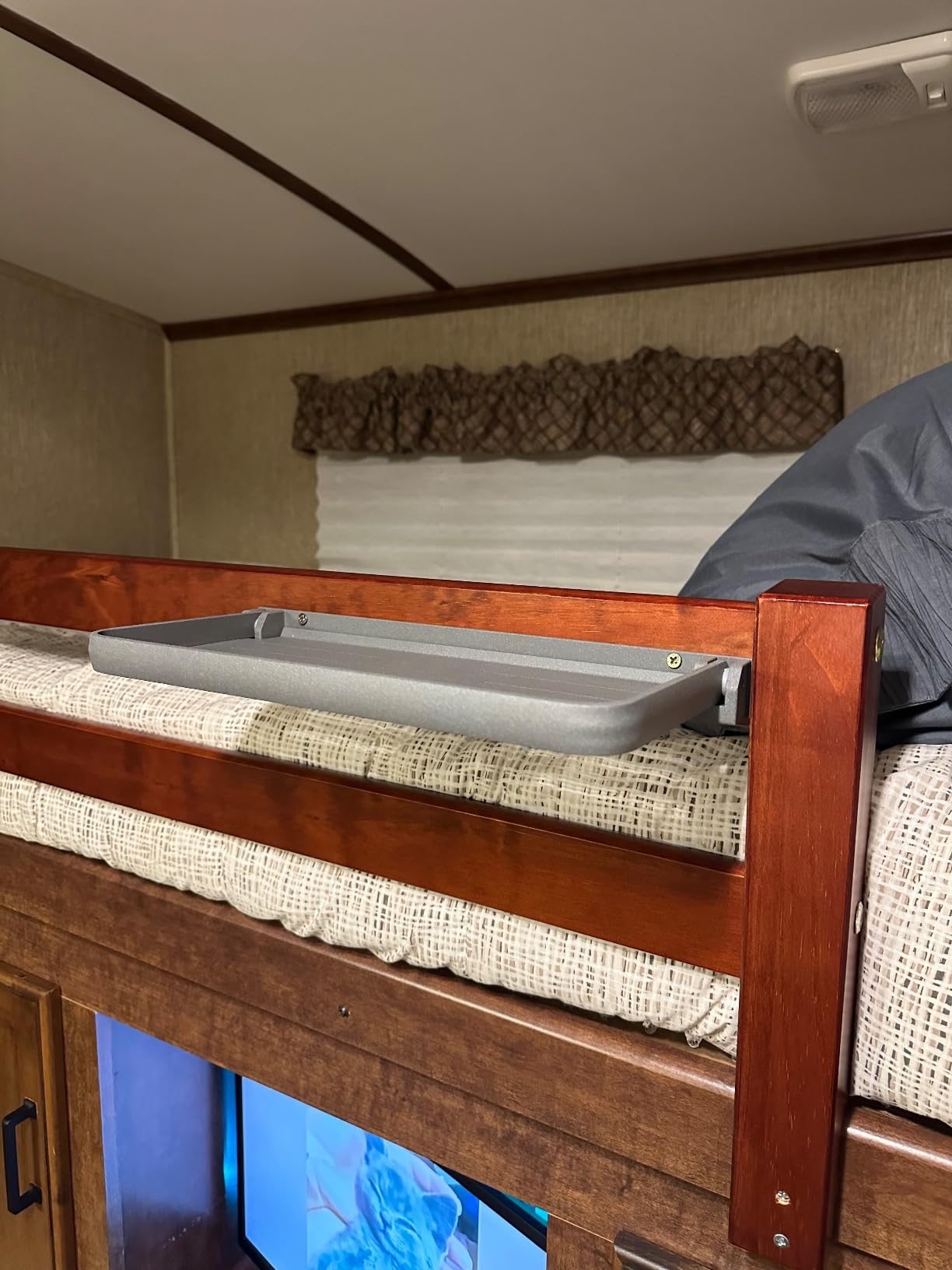Safoner RV Aluminum Fold-Down Wall Shelf - The Essential Camper Accessory for Interior Organization | Space-Efficient Versatile Floating Storage- 1 Pack customer photo 2
