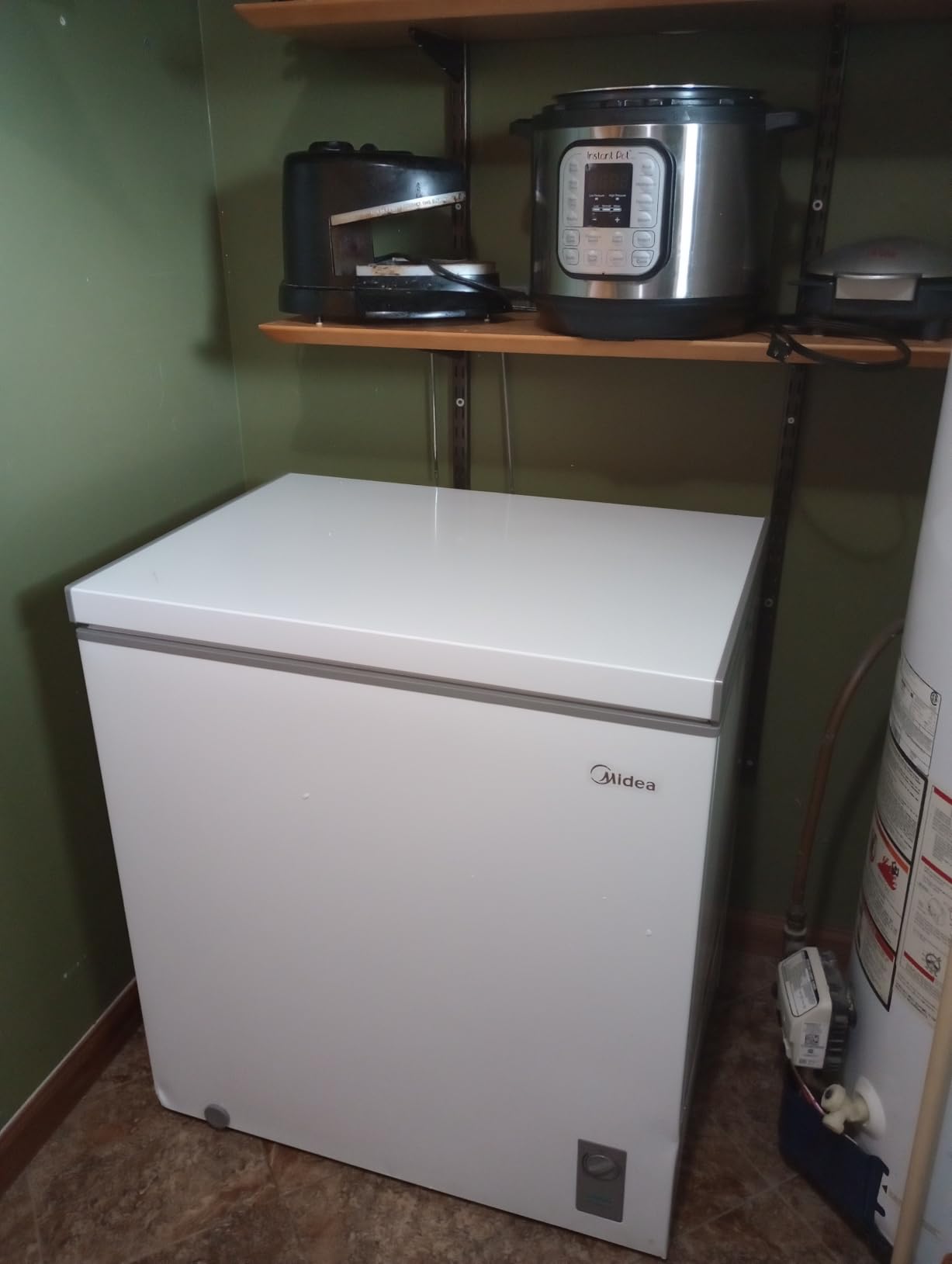 Midea 7.0 Cu.ft Chest Freezer, Fridge Freezer Convertible with LED Light | Removable Basket, Adjustable Temperature, For Kitchen Apartment Office customer photo 1