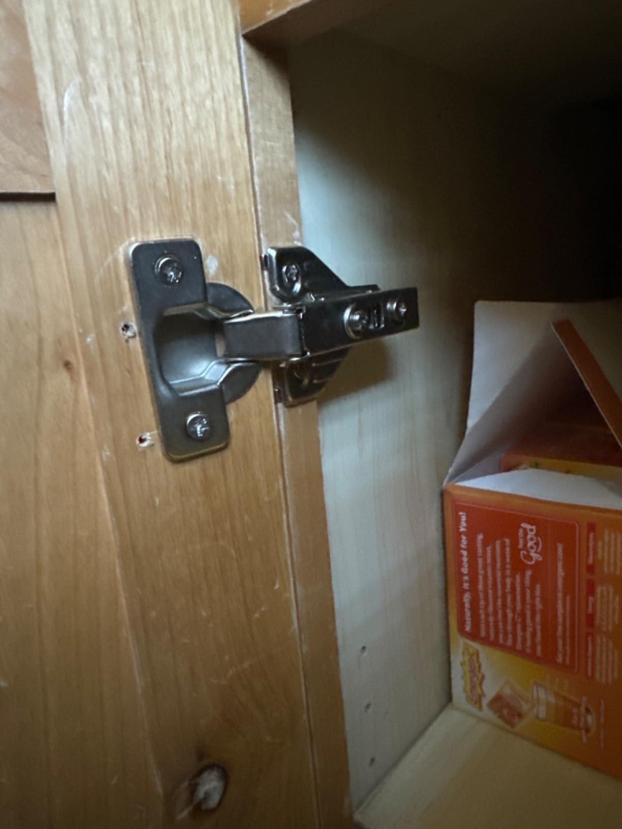Ravinte Full Overlay Cabinet Door Hinges, 105 Degree, 2 Packs 1 Pair | Satin Nickel, Soft Close Motion, Concealed Cabinet Fit, Solid Adjustable Kitchen Cabinet Hinges, for Face Frame Cabinet customer photo 2