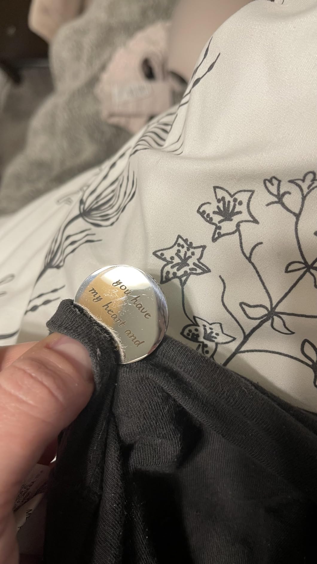 Pocket Hug Token Keychain for Men, Funny Boyfriend Present from Girlfriend | Long-distance Couple Gifts for Husband/Him From Wife, Christmas, Birthday, Valentine customer photo 2