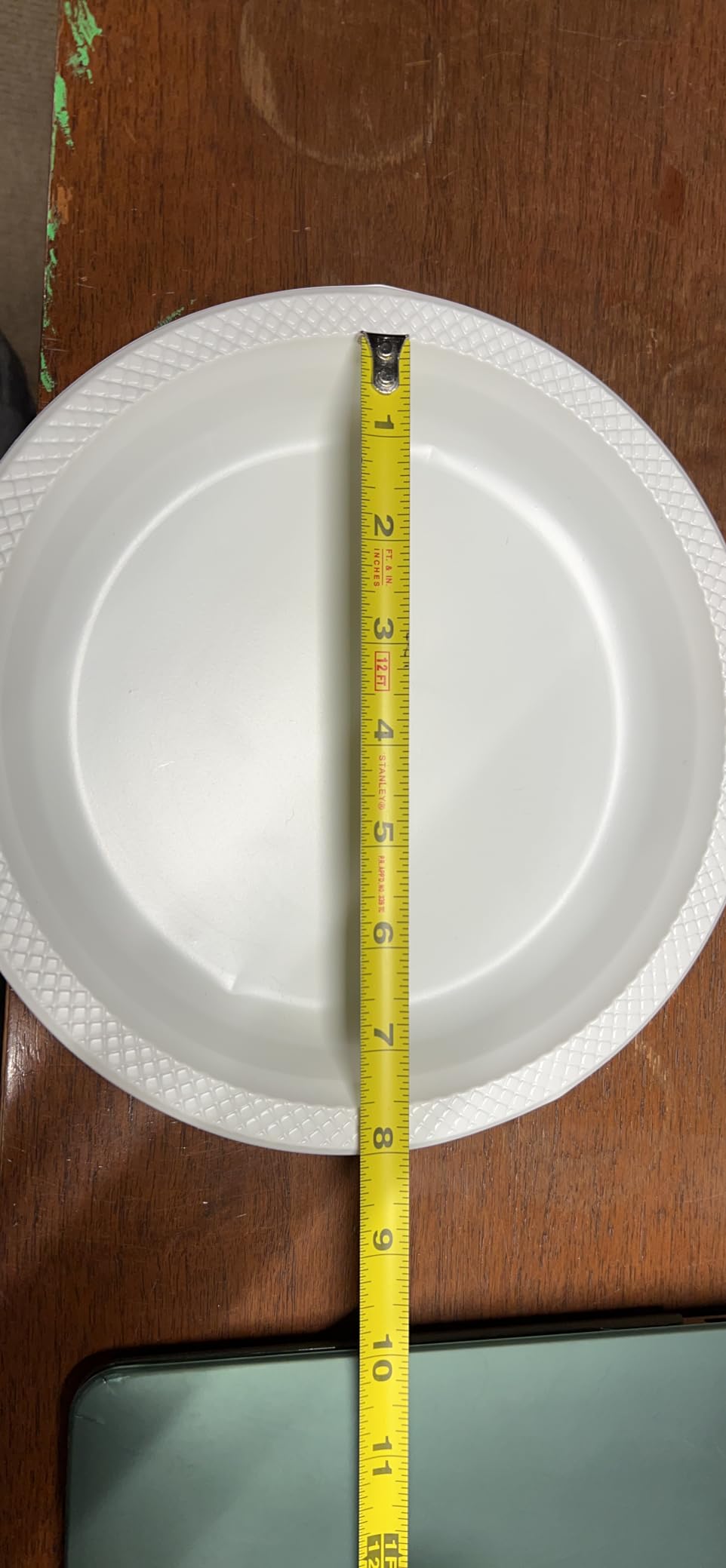 WELLIFE Black Plastic Plates 9 Inch -150 Count for Party, Plastic Disposable Dinner Plates for Halloween Picnic BBQ customer photo 2