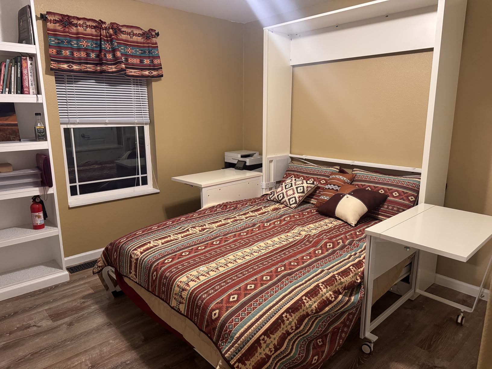 Xtraroom Alexa Queen Murphy Bed with Desk | 64.5-inch Pull Down Wall Bed with Desk Combo Perfect for Home Office Guest Bed | Space Saving Furniture | Murphy Bed Queen Size customer photo 1