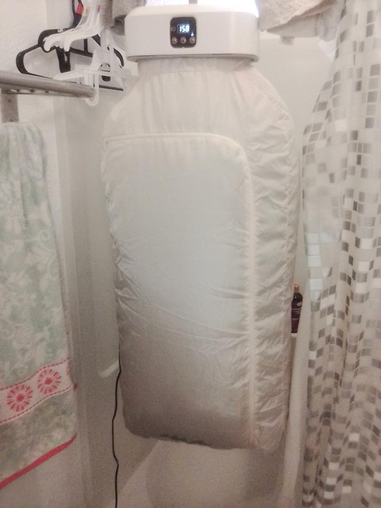 Portable Clothes Dryer, Compact Dryer, Small Drying Machine | Foldable Drying Cabinet with 1000W Warm Air, Remote Control, 1-3 Hour Timer, and Automatic Cycle Stop customer photo 1