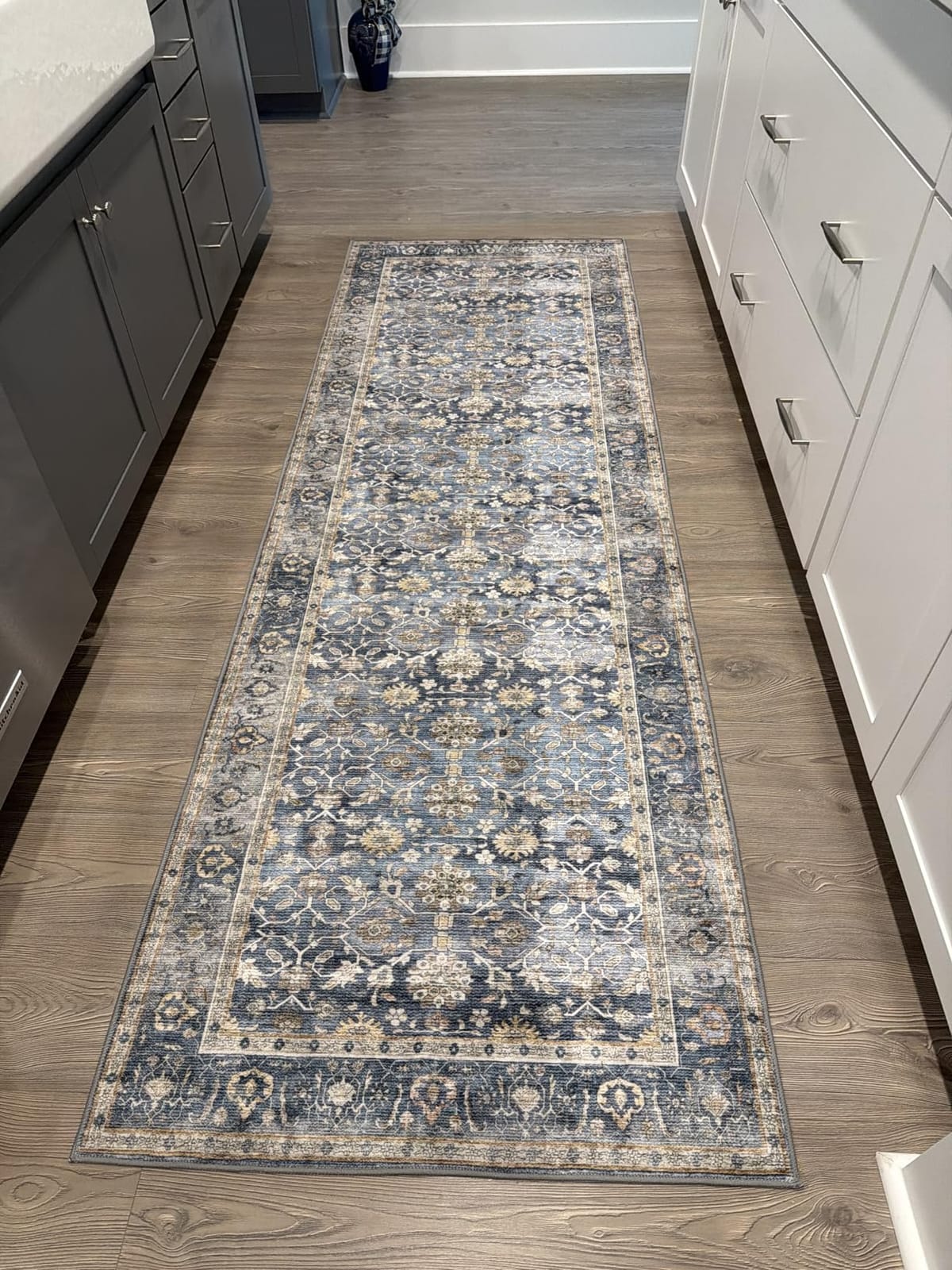 Runner Rug 2x8 Runners for Hallways Vintage Washable Rugs, Orange | Hallway Runner Rugs for Living Room Non Slip, Low Pile Soft Hallway Rug for Kitchen Bedroom Laundry Room Rug customer photo 2