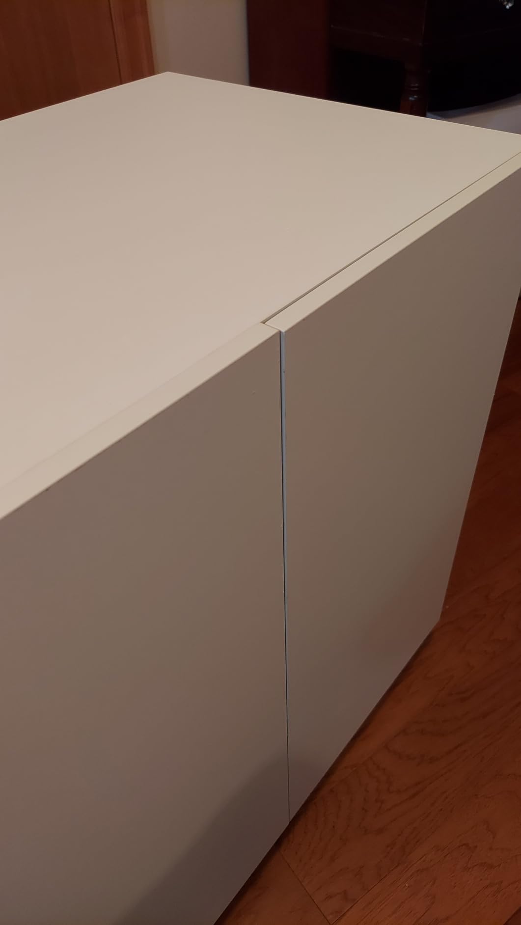 Amunrbrek Large/Tall Litter Box Enclosure, Modern Wooden Litter Box Furniture for XL Litterbox with Hidden Storage as Sideboard Cabinet (White) customer photo 2