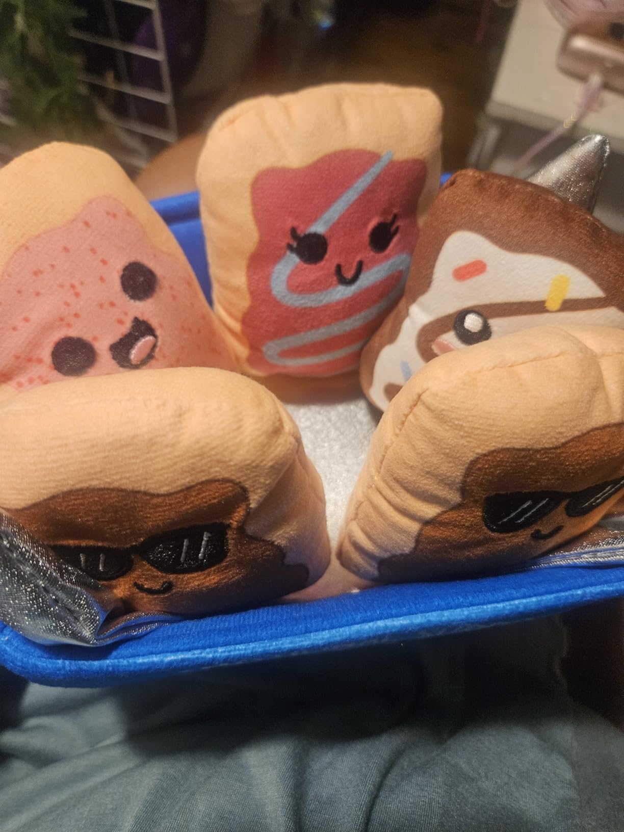 Emotional Support Pizza, Cuddly Stuffed Animals by Relatable | Squishy Toys and Plushies, Gift Ideas for Loved Ones of All Ages, Includes 5 Plushies with Carrying Basket customer photo 1