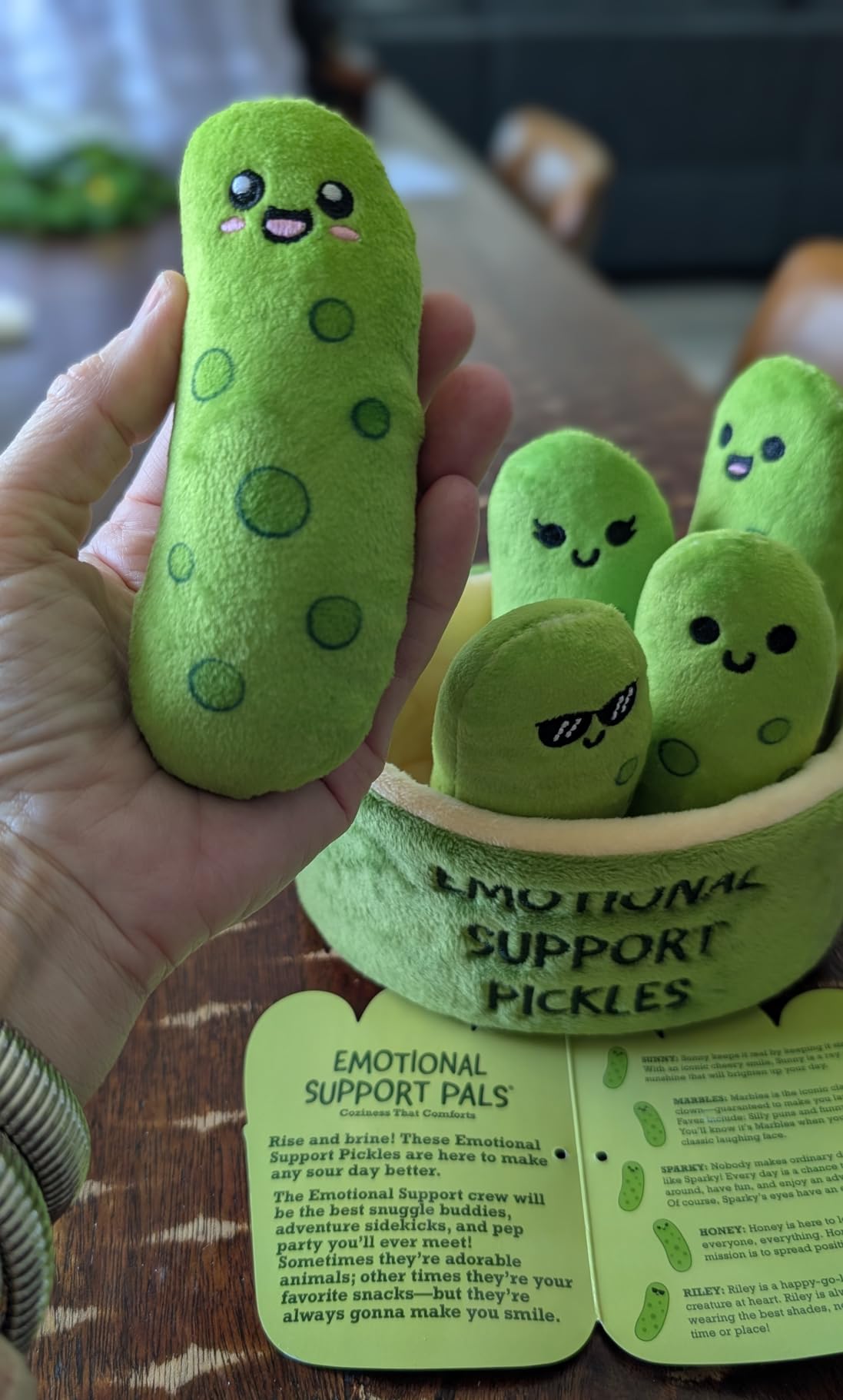 Emotional Support Pizza, Cuddly Stuffed Animals by Relatable | Squishy Toys and Plushies, Gift Ideas for Loved Ones of All Ages, Includes 5 Plushies with Carrying Basket customer photo 2