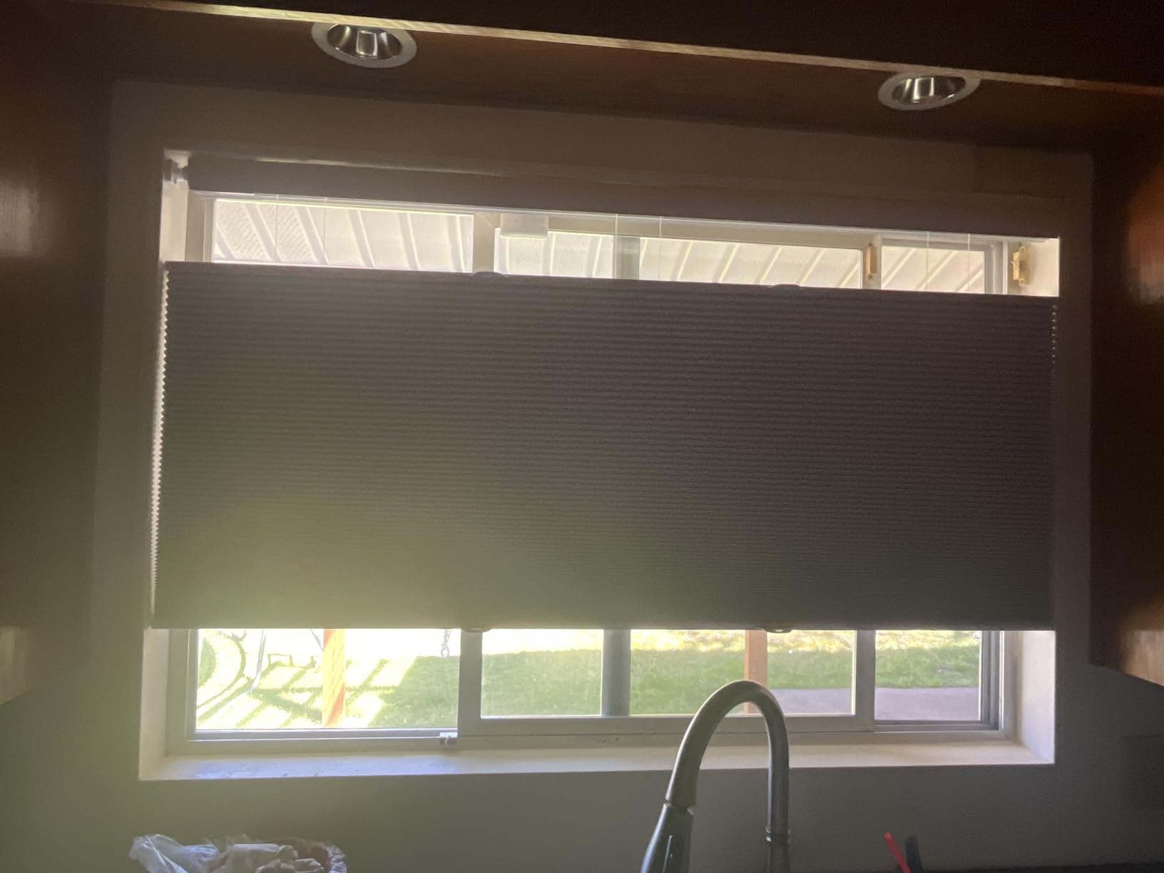 Tonature No Tools No Drill Top Down Bottom Up Cellular Shades for Windows, 1