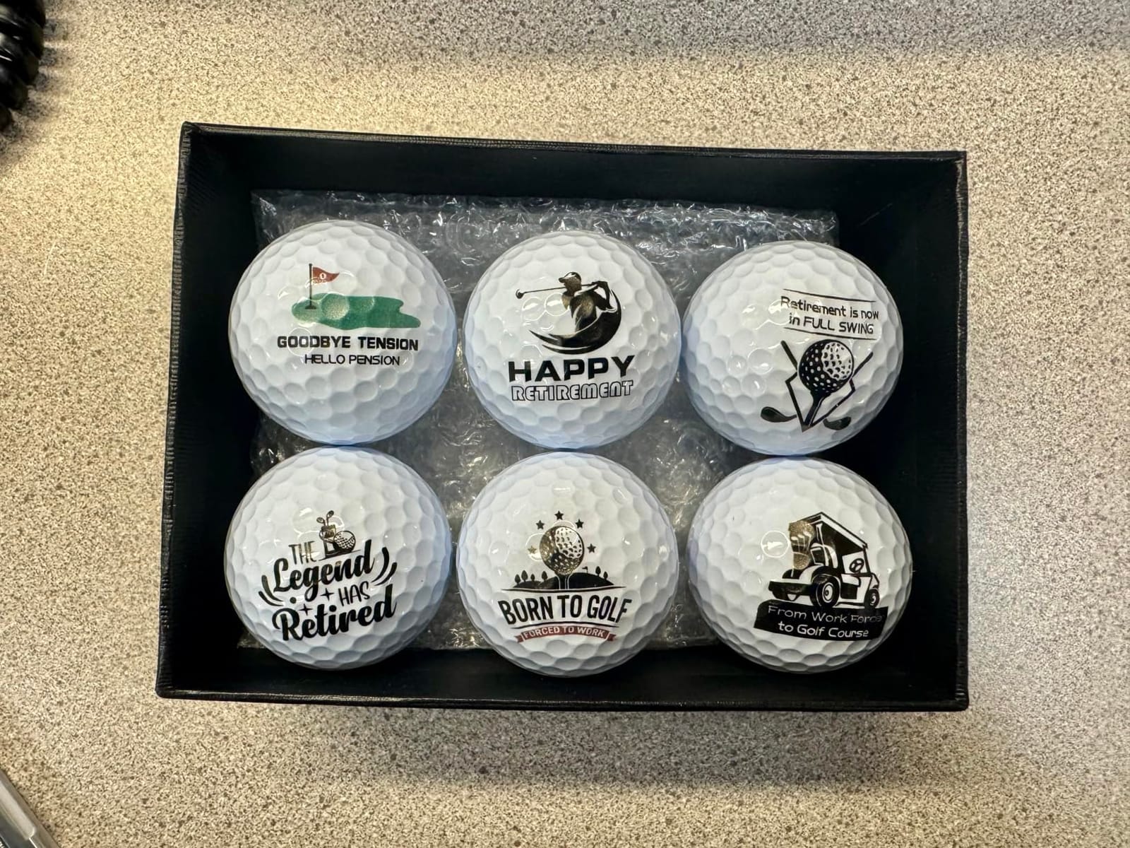 Arrowbash Retirement Golf Balls with Tees and Gift Box Funny Retirement Gifts for Dad Coworkers Golfers Husband customer photo 1