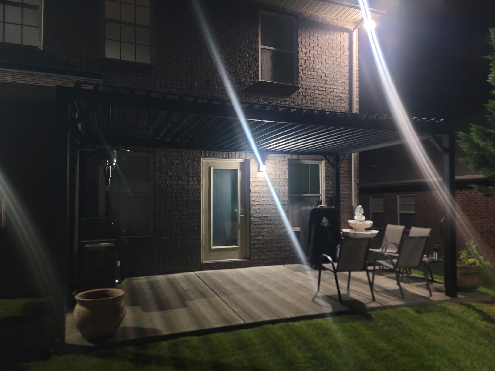 Backyard Discovery Sarasota 14' x 10' Galvanized Steel Louvered Pergola Kit with Adjustable Roof, Shade, Rain Protection, High-Wind Rating, Gutter System for Outdoor Patio, Garden, Deck, Entertaining customer photo 2