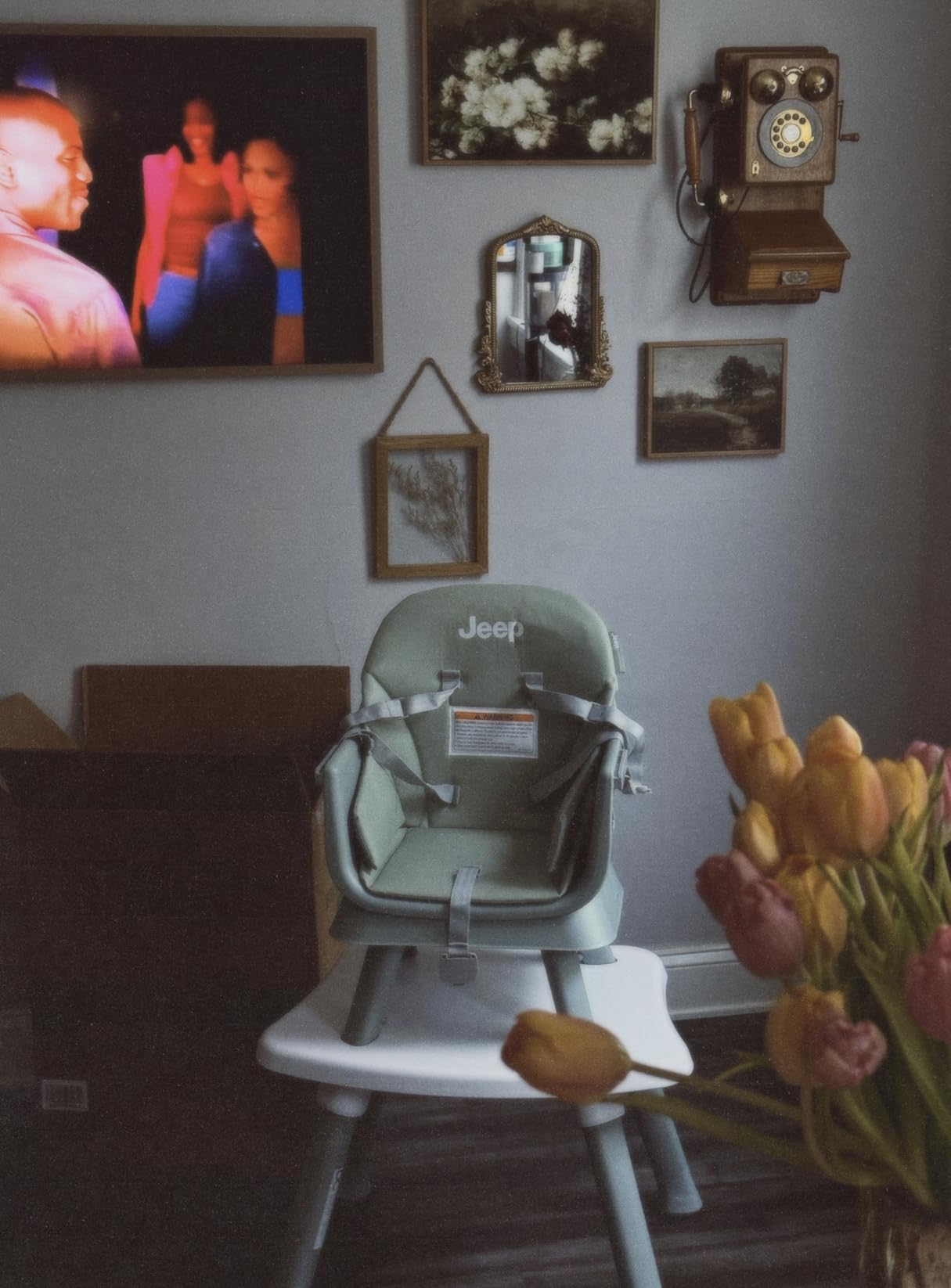 Jeep Milestone 6-in-1 High Chair by Delta Children - High Chair Converts to Stool, Booster Seat, Toddler Chair, Activity Table and Desk and Chair, Sage Green customer photo 2