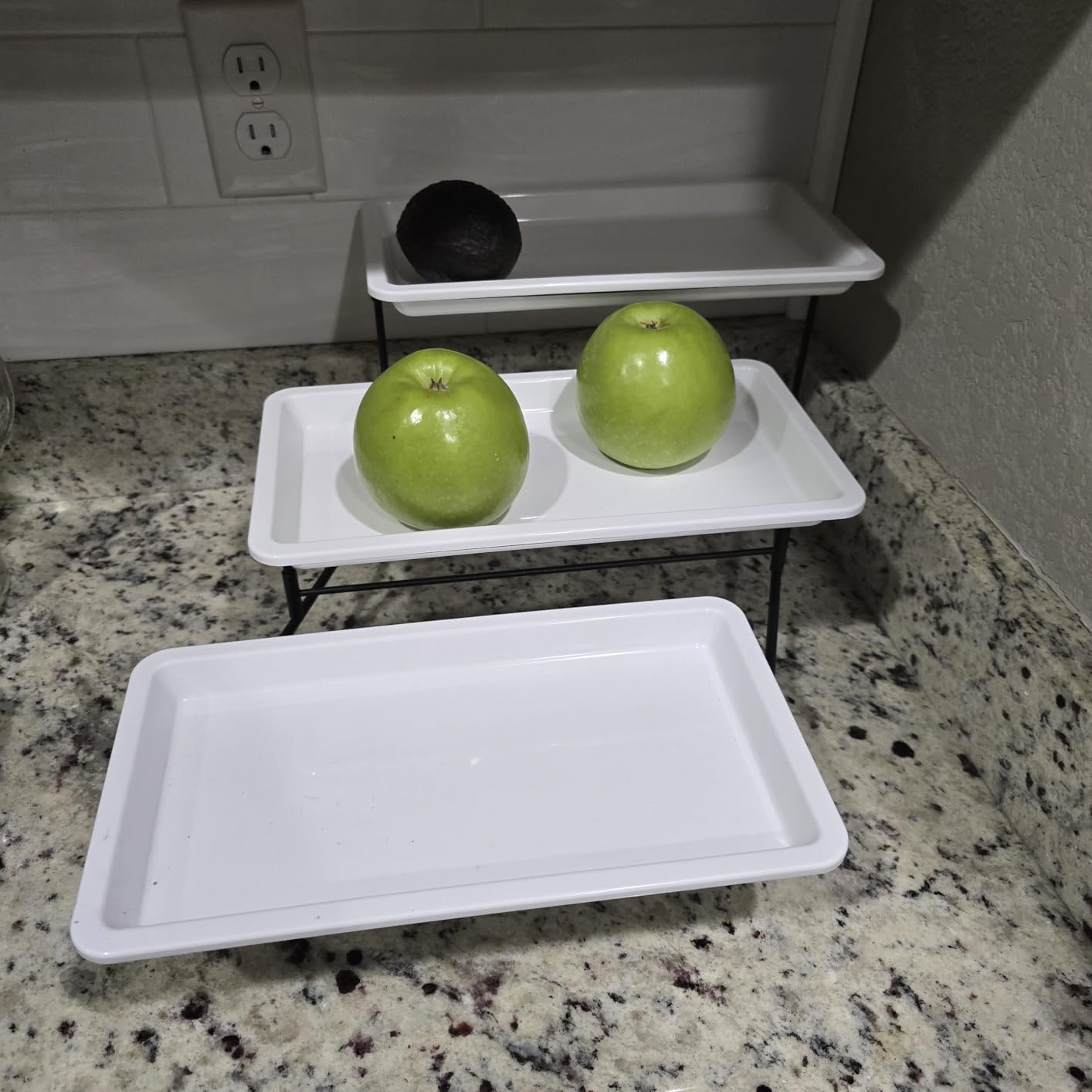 Lifewit 3 Tier Serving Tray for Party, Plastic Tiered Food Serving Platters | 14