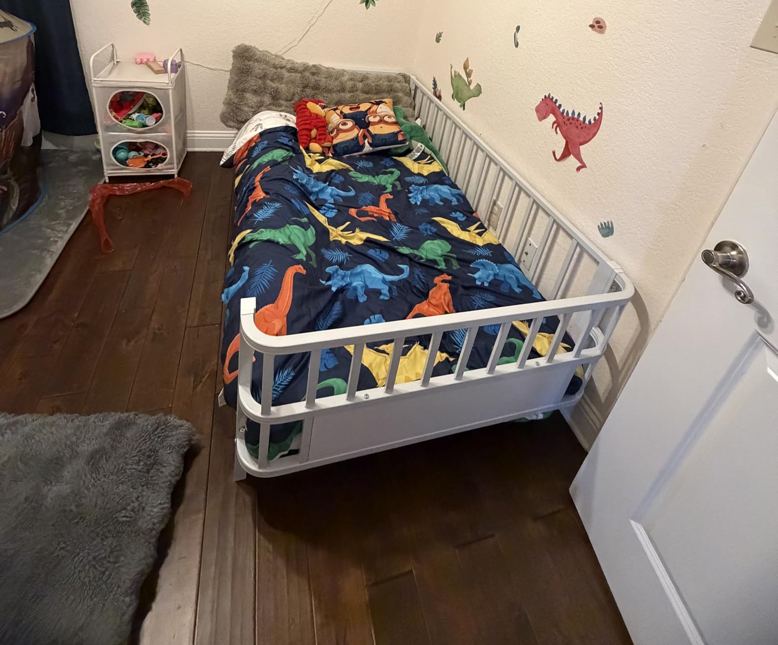 Joiedomi Kids Comforter Set Bedding Set for Boys Girls Super Soft Microfiber Bed in a Bag with Comforter Sheets Pillowcase Sham, Dark Blue Dinosaur, Twin customer photo 2