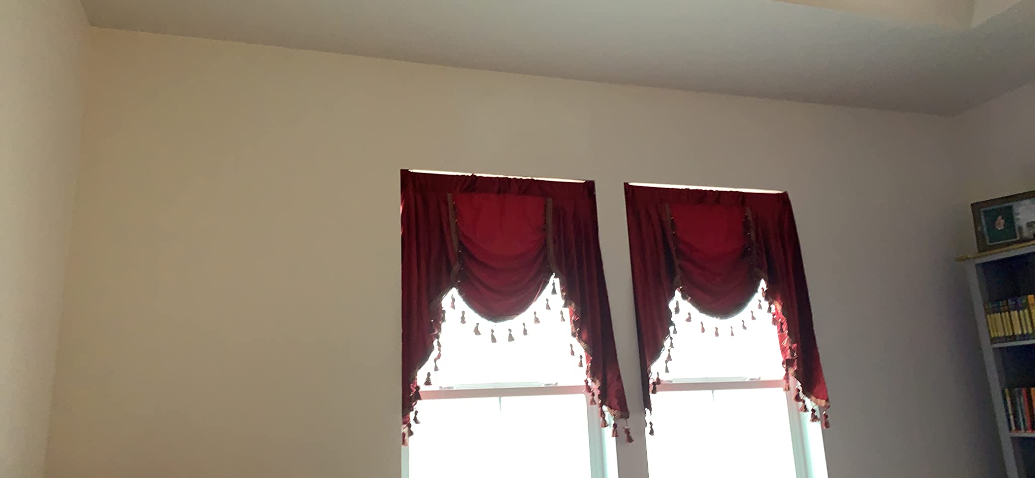 StangH Sage Green Valance for Windows 52x18 Inch, 1 Panel | 300GSM Super Soft Fabric, Wavy Sage Kitchen Valance, Aesthetic Window Treatment Decor for Bathroom, Farmhouse, Bedroom customer photo 2