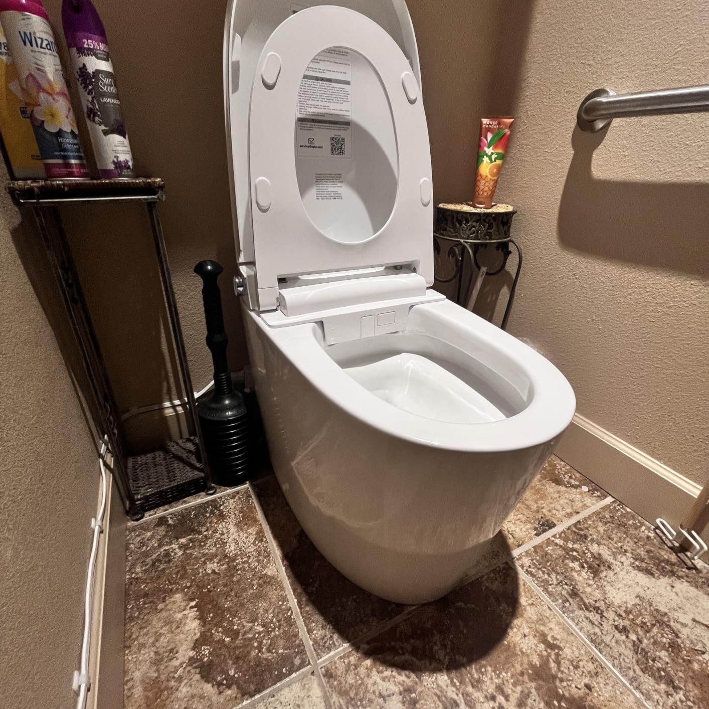 EPLO Smart Toilet Bidet with Tank Built In,Auto Open Close Lid,ADA Comfort Height,Dual Auto Flush,1000 Gram MaP Flushing Score,Heated seat,Modern Elongated One Piece Bidet Toilets Combo U8PRO customer photo 1