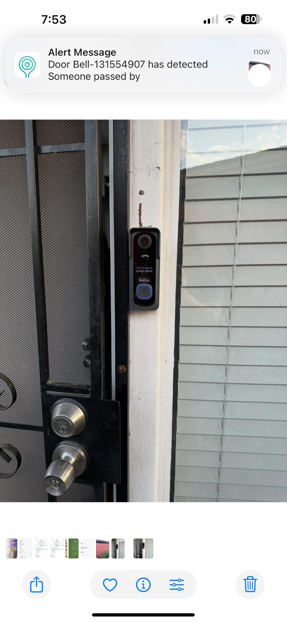 BOIFUN Video Doorbell Camera Wireless - No Subscription Required, 2K HD | 166° Wide View, HDR Night Vision, Motion Alerts, Two-Way Audio & Battery Video Doorbell with Chime, 2.4 GHz Wi-Fi Only customer photo 1