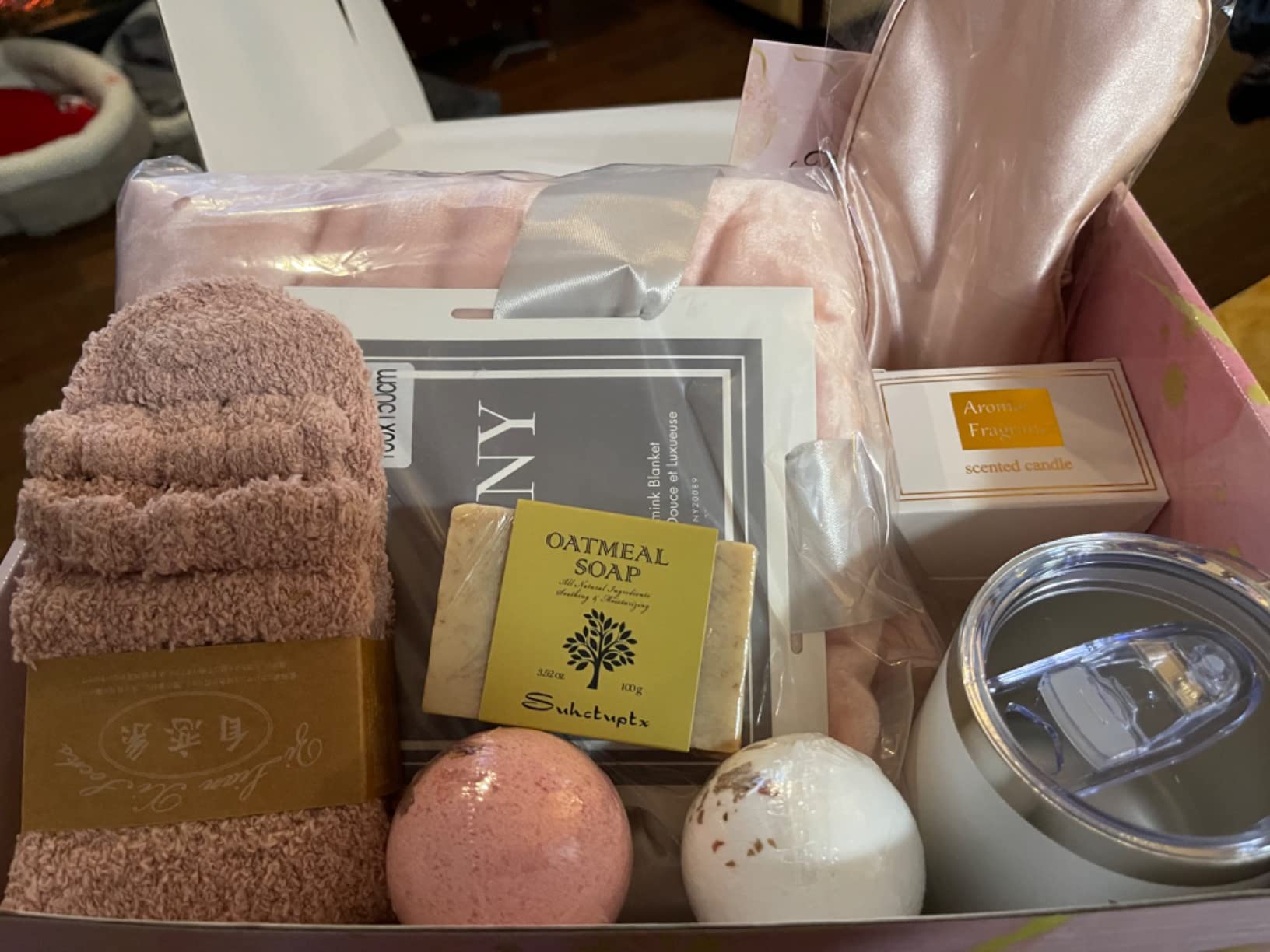 Suhctuptx Get Well Gifts for Women, Feel Better Self Care Package for Women, Get Well Soon Gift Baskets Thinking of You Box Set with Throw Blanket for After Surgery Recovery Sick Friend Cancer Chemo customer photo 1
