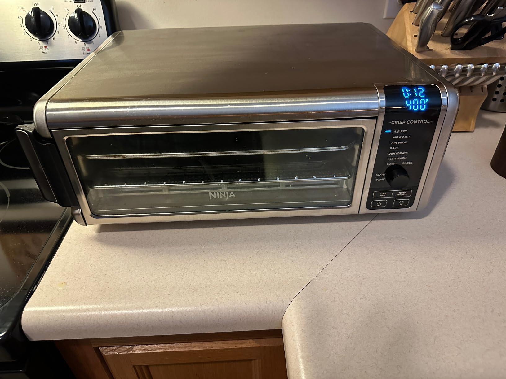 Ninja Flip Toaster Oven & Air Fryer, 8-in-1, Stainless Steel, SP151 | Air fry, bake, broil, toast, bagel, dehydrate, reheat, 1800W, Flip up & away, XL capacity customer photo 2
