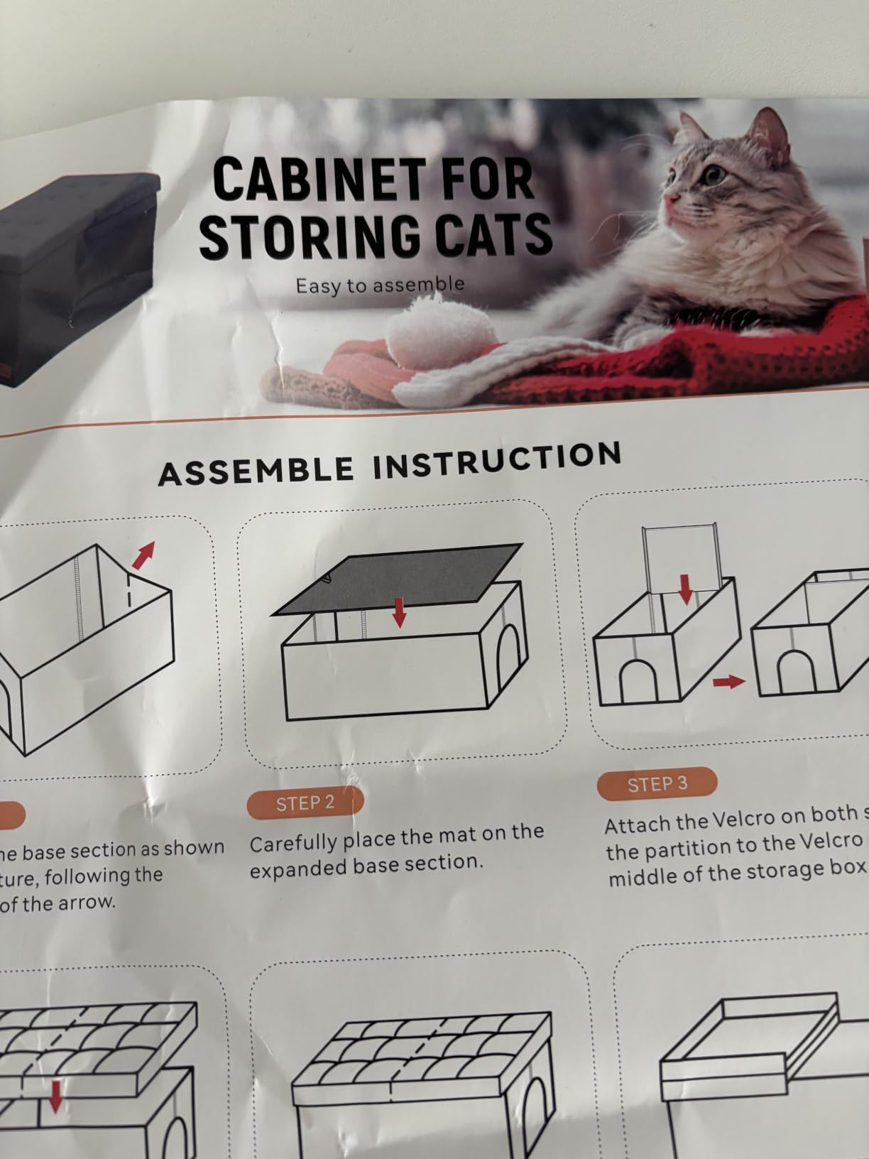Zerbuger Cat Litter Box Enclosure Furniture for Odor Control | Hidden Cabinet Cats Litter Ottoman With Flip-Up Lid, Cat Litter Box Bench With Storage Space, Dog Proof (Grey, X-Large) customer photo 1