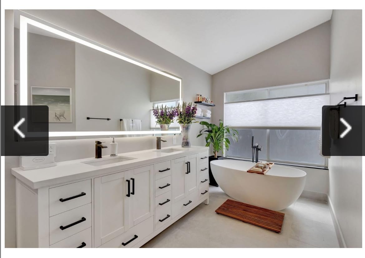 65'' Free Standing Tub, Stone Resin High-Back Bathtub, White | Solid Surface Freestanding Bathtub, Matte Soaking Tub, Stand Alone Tubs with Pop-up Drain and Overflow customer photo 1