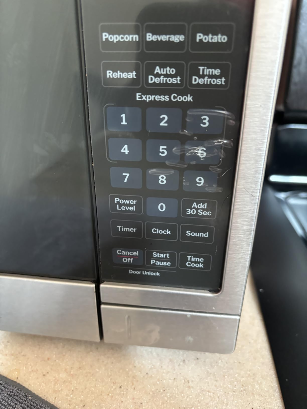 GE Countertop Microwave Oven, 700 Watt, 0.7 Cu. Ft., White, GCST07N1WWW | 4 Convenience Cook Settings, One-Touch Controls, Child Lock Technology, Glass Turntable, for Kitchen, Dorm, Office, Apartment customer photo 2