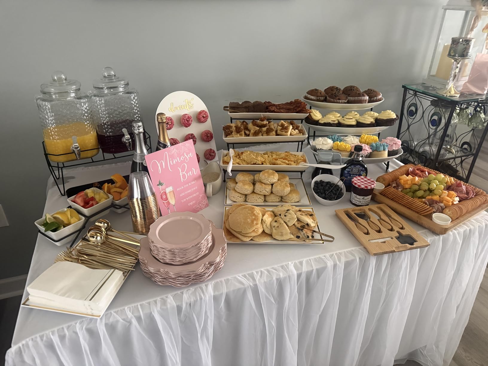 MALACASA 3 Tier Serving Trays, White Porcelain Serving Platters, 12 Inch | Tiered Serving Stand for Party, Fruit Tray, Trays for Serving Food, Dessert Stand with Collapsible Sturdier Metal Rack customer photo 1